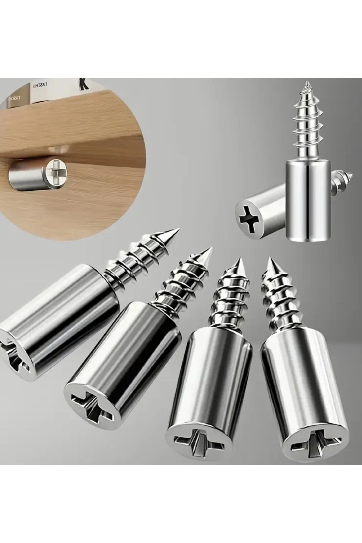 Hombak 30 Adet Dayanıklı Metal Raf Tutucu Raf Pimi 25 kg Kapasiteli