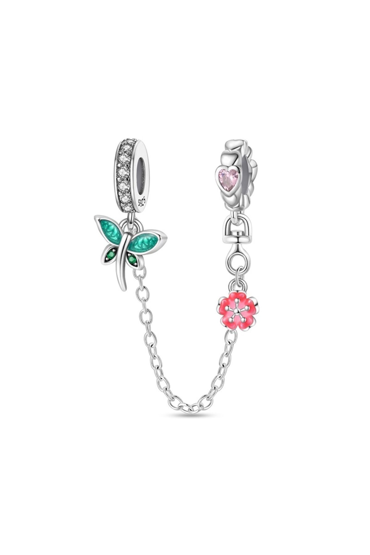 MAM Yusufçuk ve Çiçekli Güvenlik Zinciri Charm