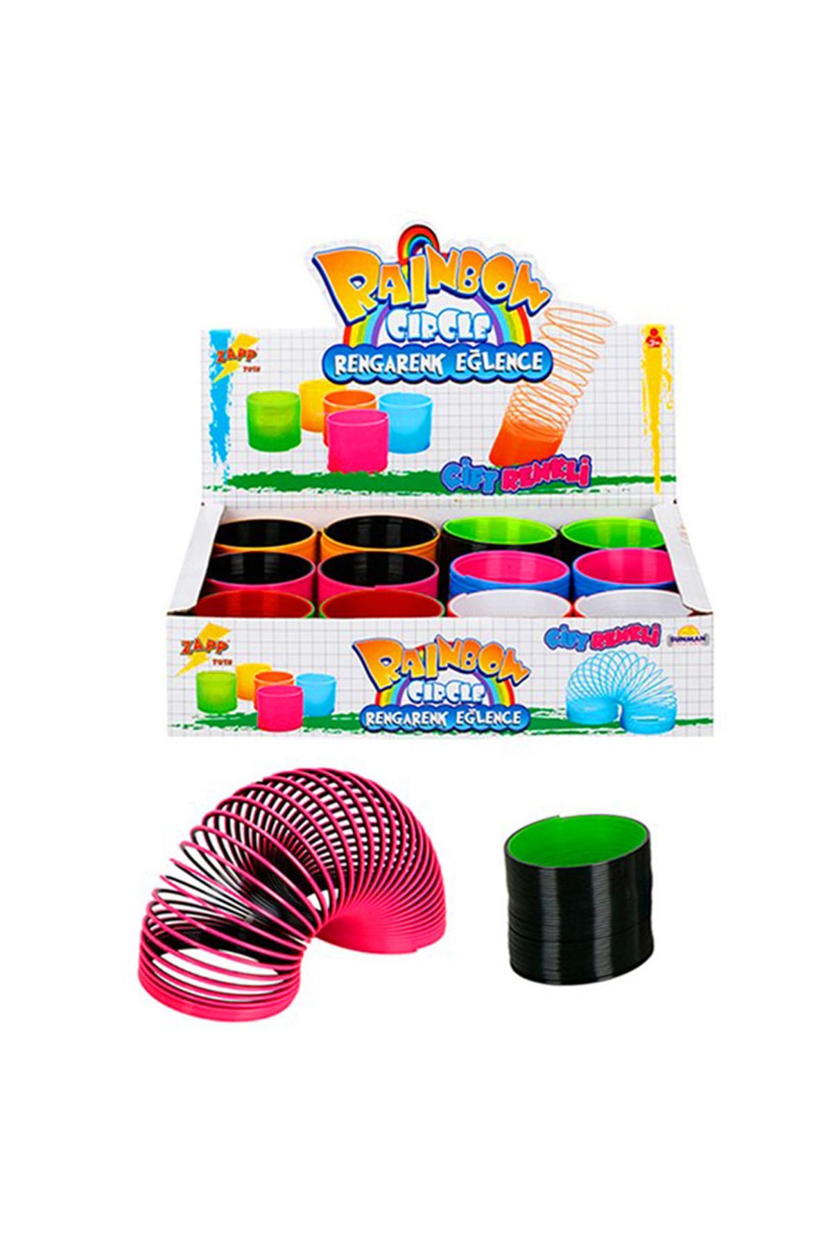 Art Tone SUNMAN ZAPP TOYS STRES YAYI A1028-TWO RAİNBOW ÇİFT RENKLİ 12 Lİ PAKET 3+