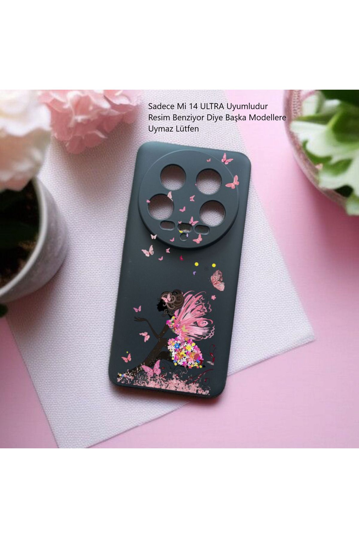 Kılıforyum Xiaomi 14 ULTRA Kılıf İçi Kadife Baskılı Kılıf