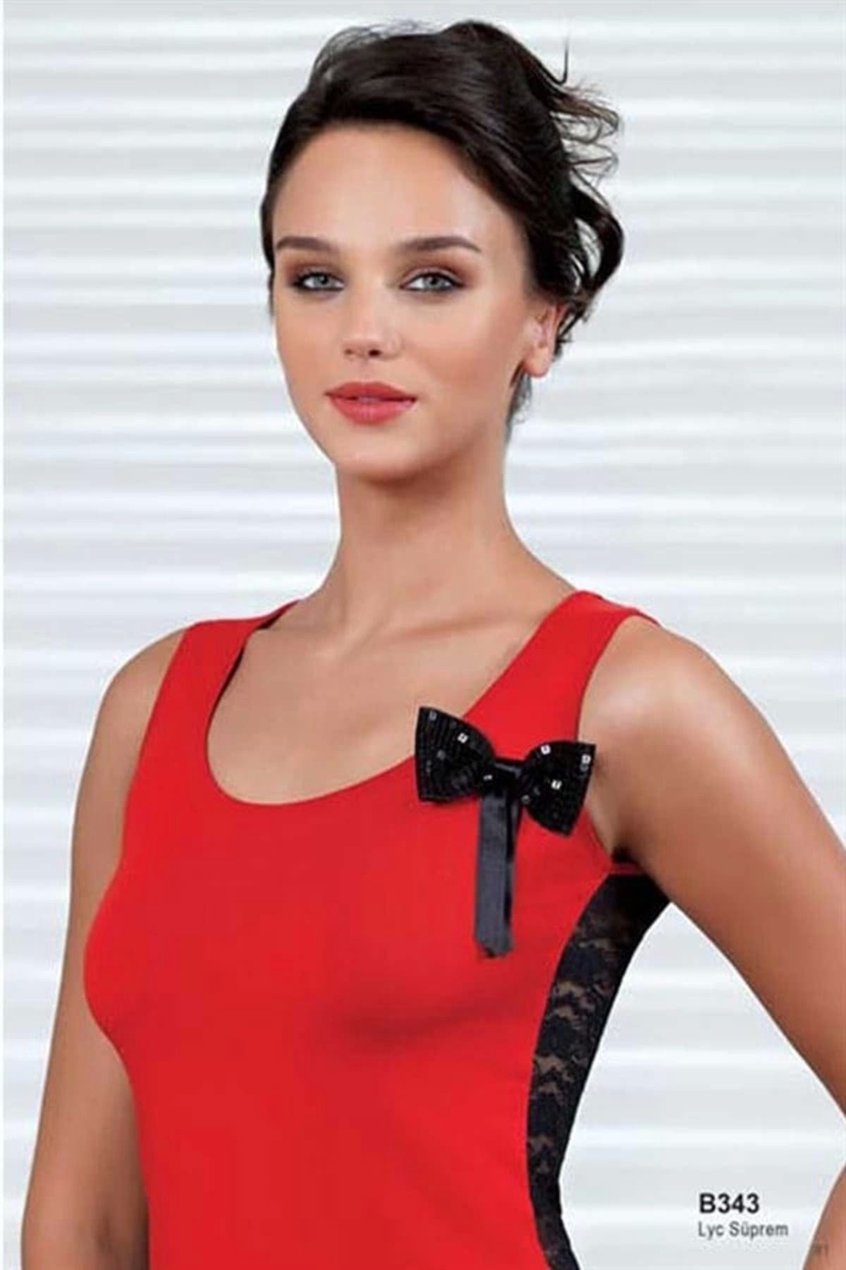 Moda Şahsenem Şahinler Arkası Tüllü Atlet B343