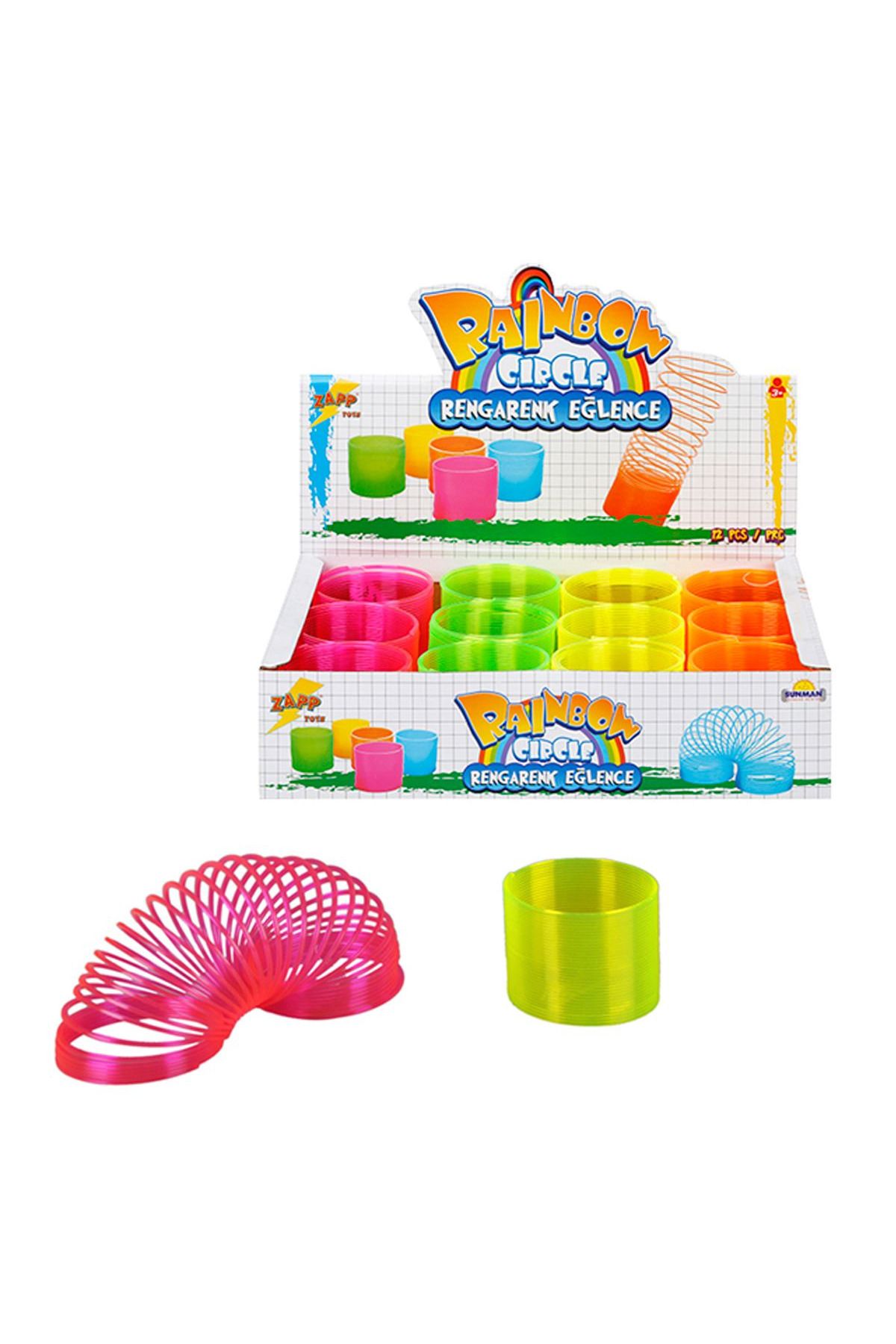 Art Tone SUNMAN ZAPP TOYS STRES YAYI A1028-TM RAİNBOW KARIŞIK RENKLİ ŞEFAF 12 Lİ PAKET 3+