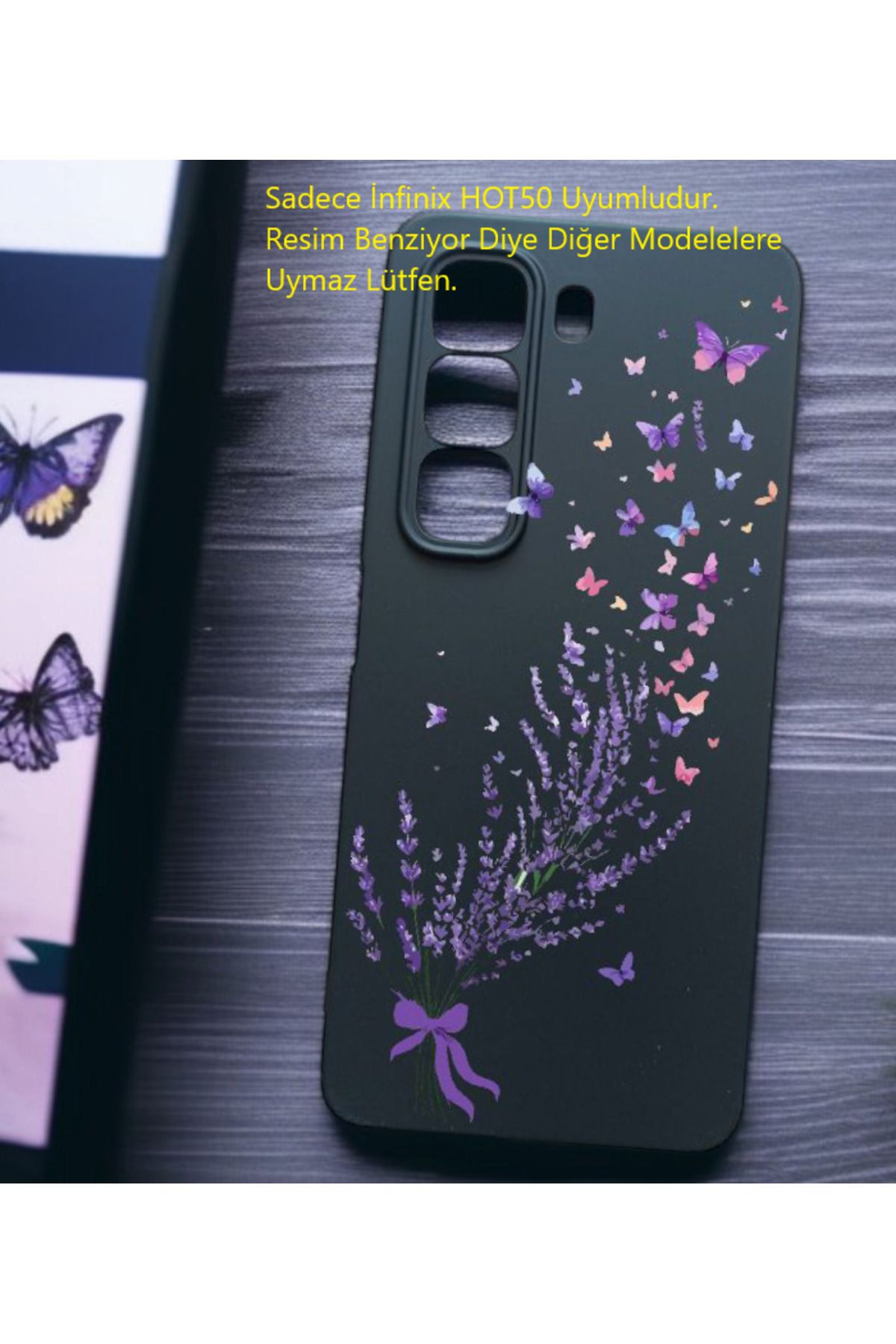 Kılıforyum İnfinix Hot 50 Kılıf İçi Kadife Baskılı Kılıf