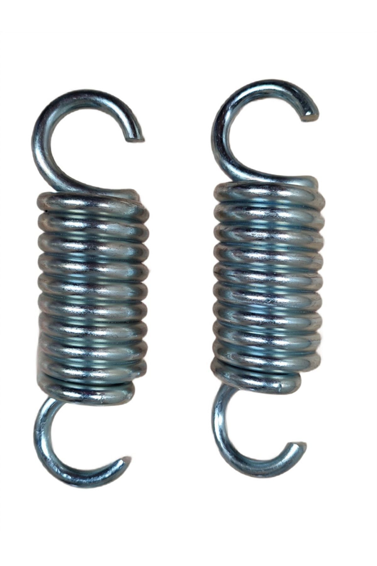 Yapa Yavuzpaşalar 7 Mm Çelik 2 Adet Salıncak Yayı - Uzun - 10 Boğum - 14,5 Cm - Galvanizli - Düz Kancalı