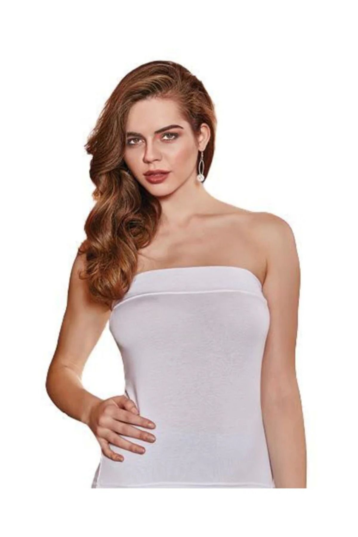 Moda Şahsenem Berrak Kadın Straplez Bluz 2608