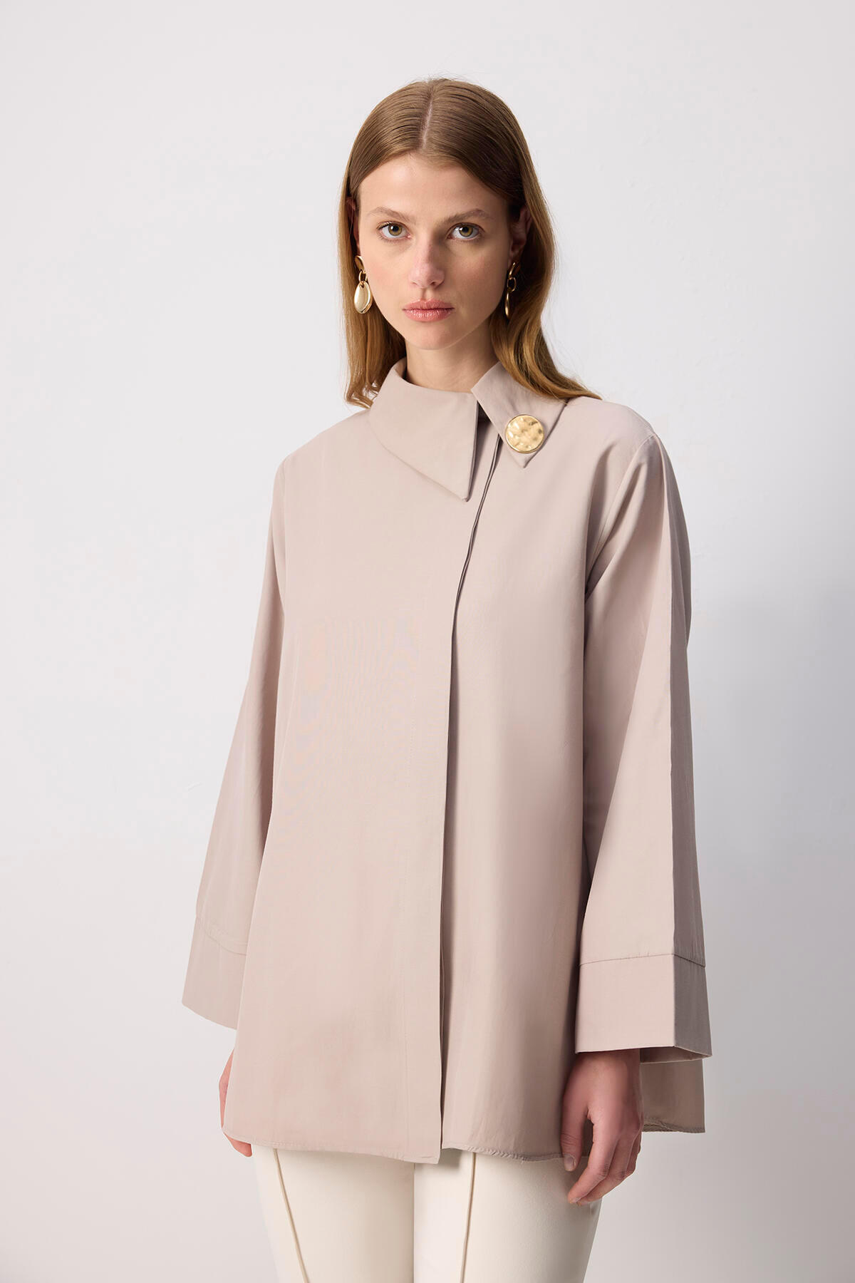 Touché Privé-Asymmetric Poplin Shirt 2
