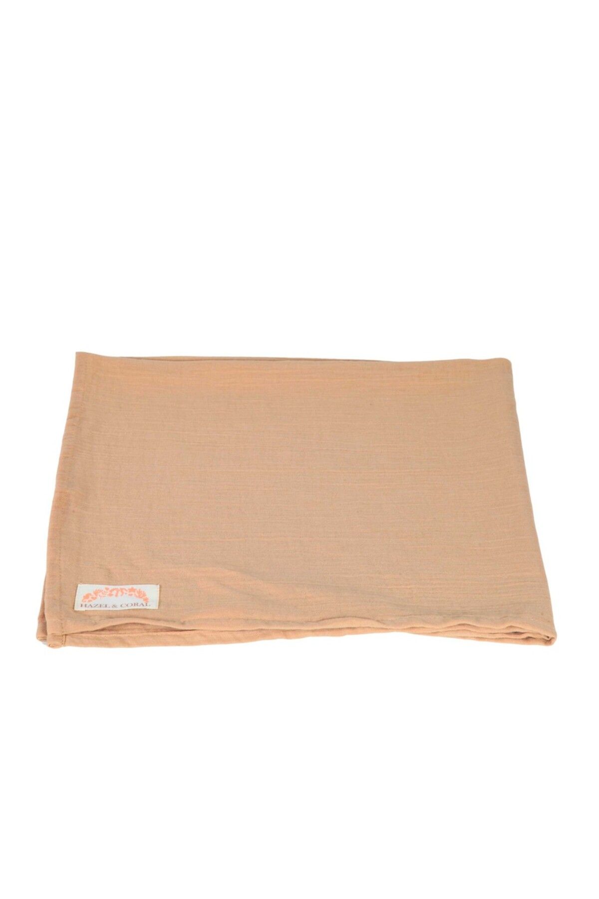 Hazel Coral 2 Katlı Müslin Bebek Örtüsü & Battaniyesi Bej