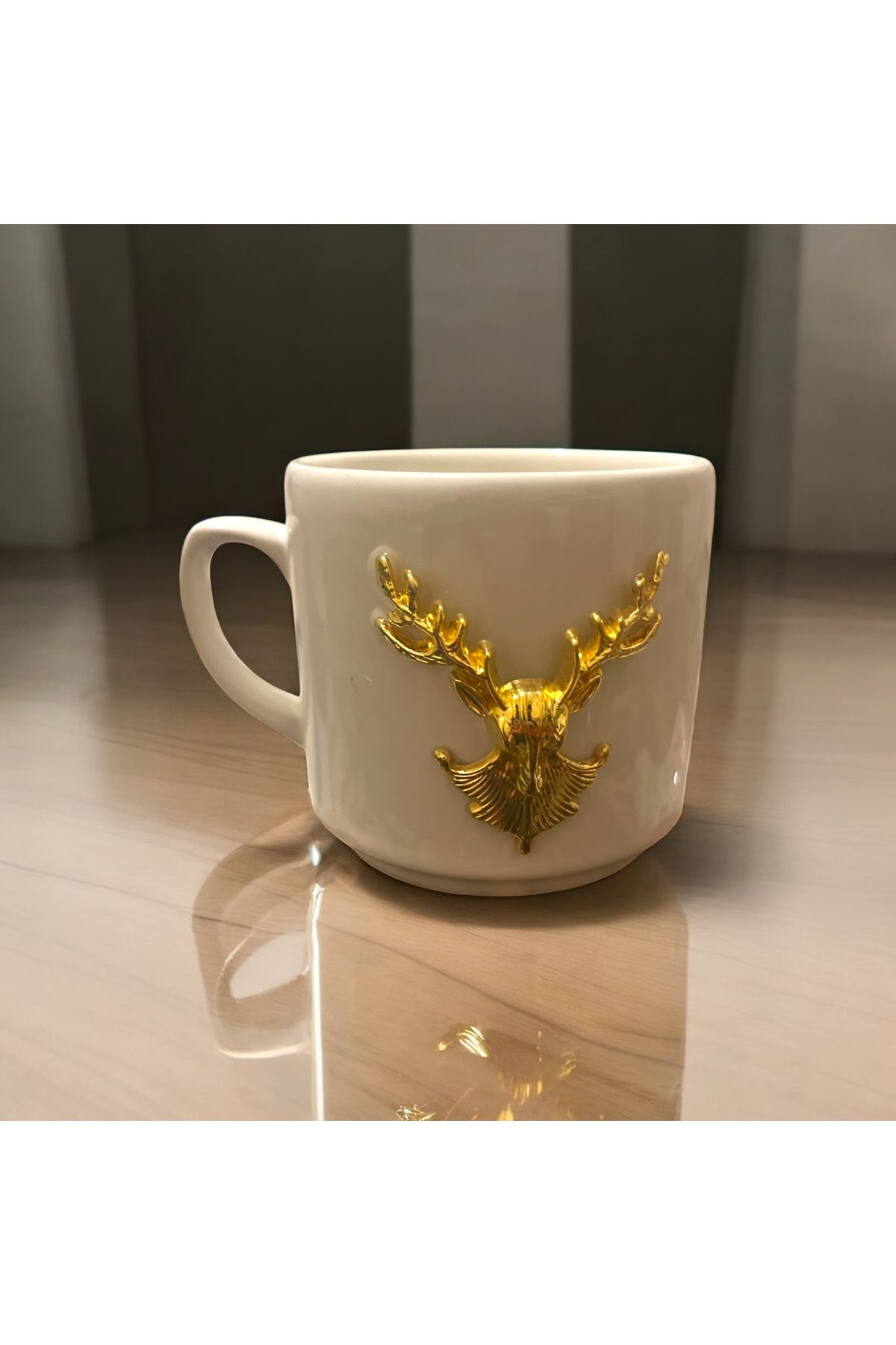 Giftorium Group Geyik Motifli Kupa Bardak Mug 200 Ml