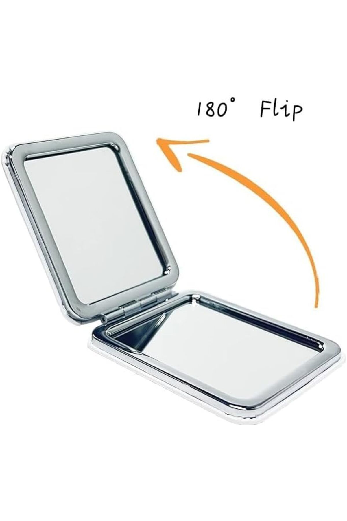 Other-Pocket Mirror Rectangular Small Double-Sided Foldable Handheld for Travel (White-Rectangular) 9