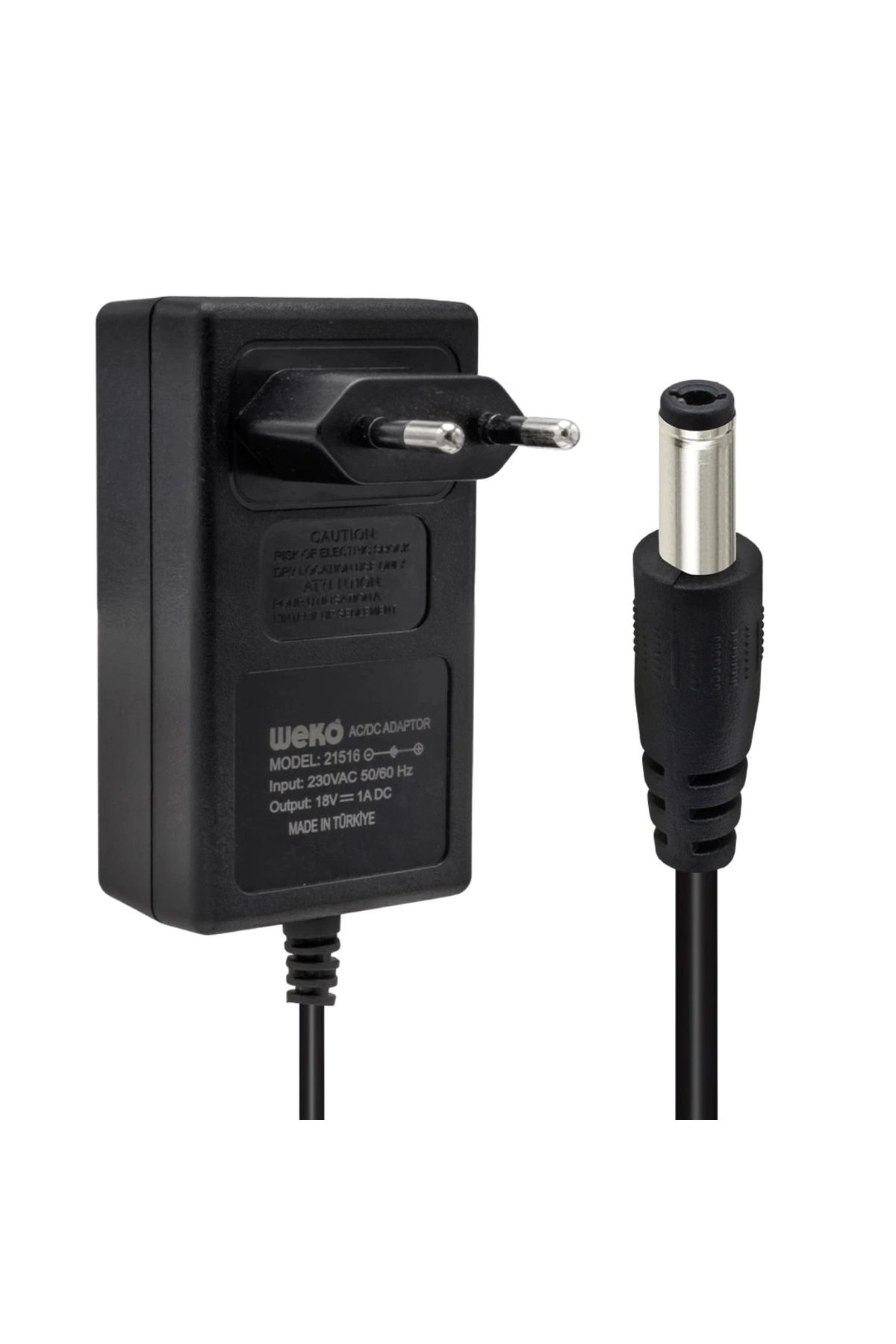 STOREMAX 18 VOLT - 1 AMPER 5.5*2.5 UÇLU YERLİ ÜRETİM PRİZ TİPİ ADAPTÖR (5047)
