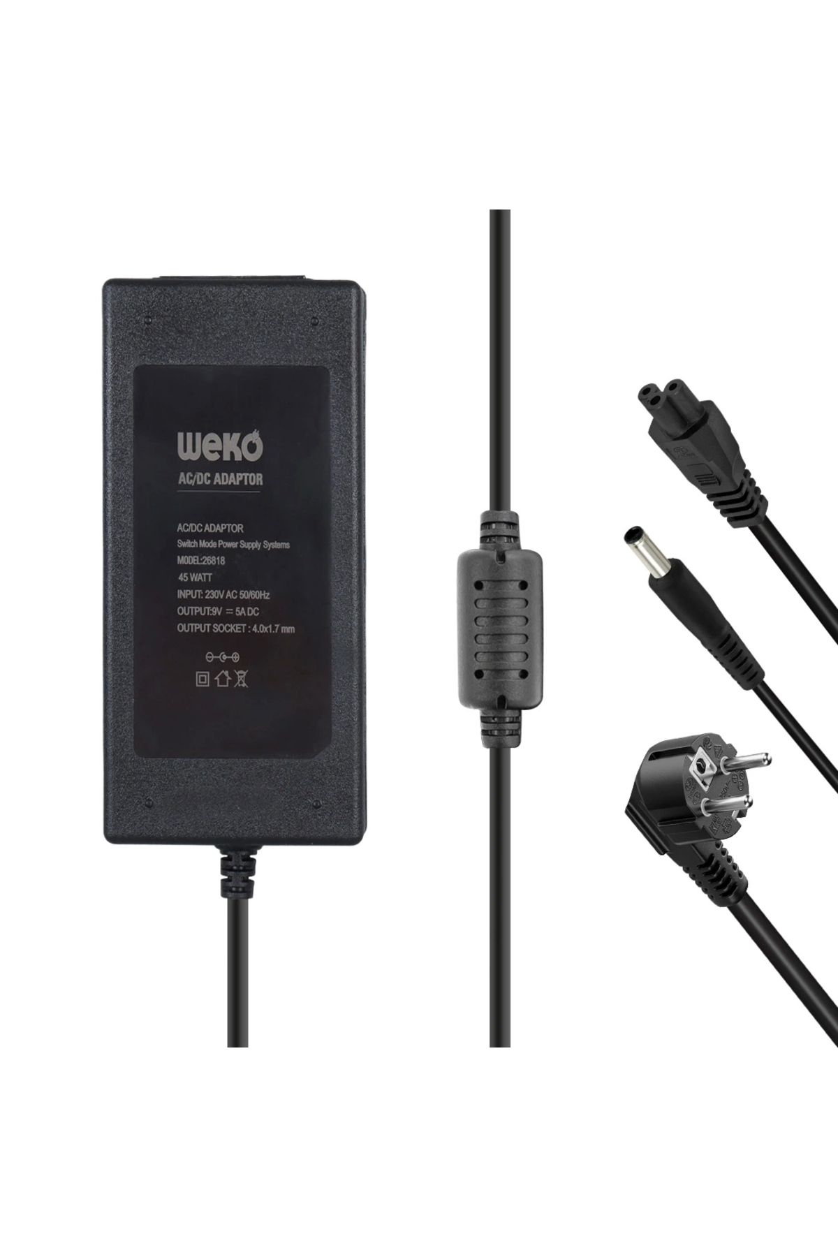 STOREMAX 9 VOLT - 5 AMPER YAZAR KASA/ POS MAKİNESİ MASAÜSTÜ ADAPTÖR 4.0*1.7 MM UÇLU (5047)