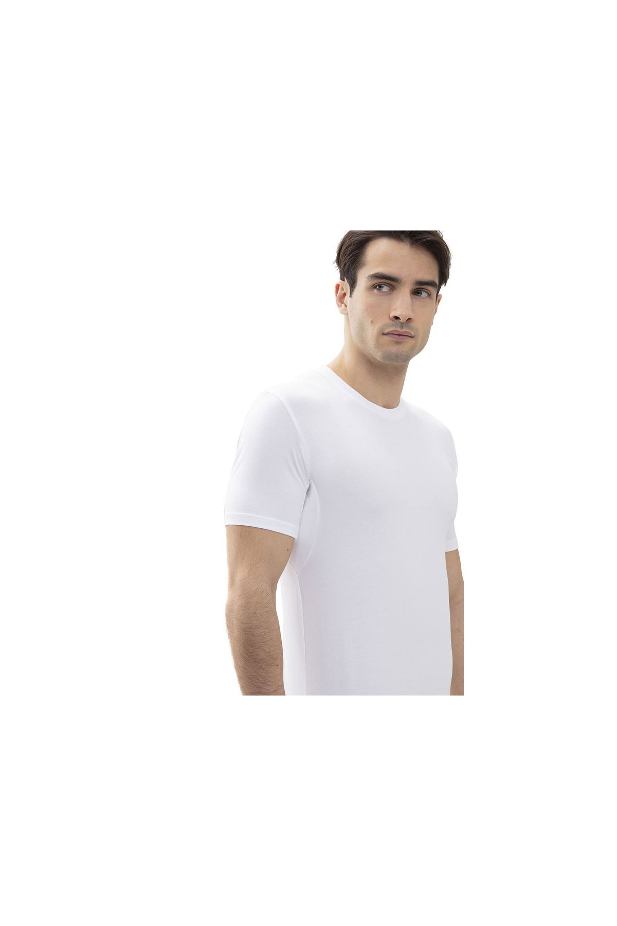MEY-Pyjama kurz für Herren in weiß 4