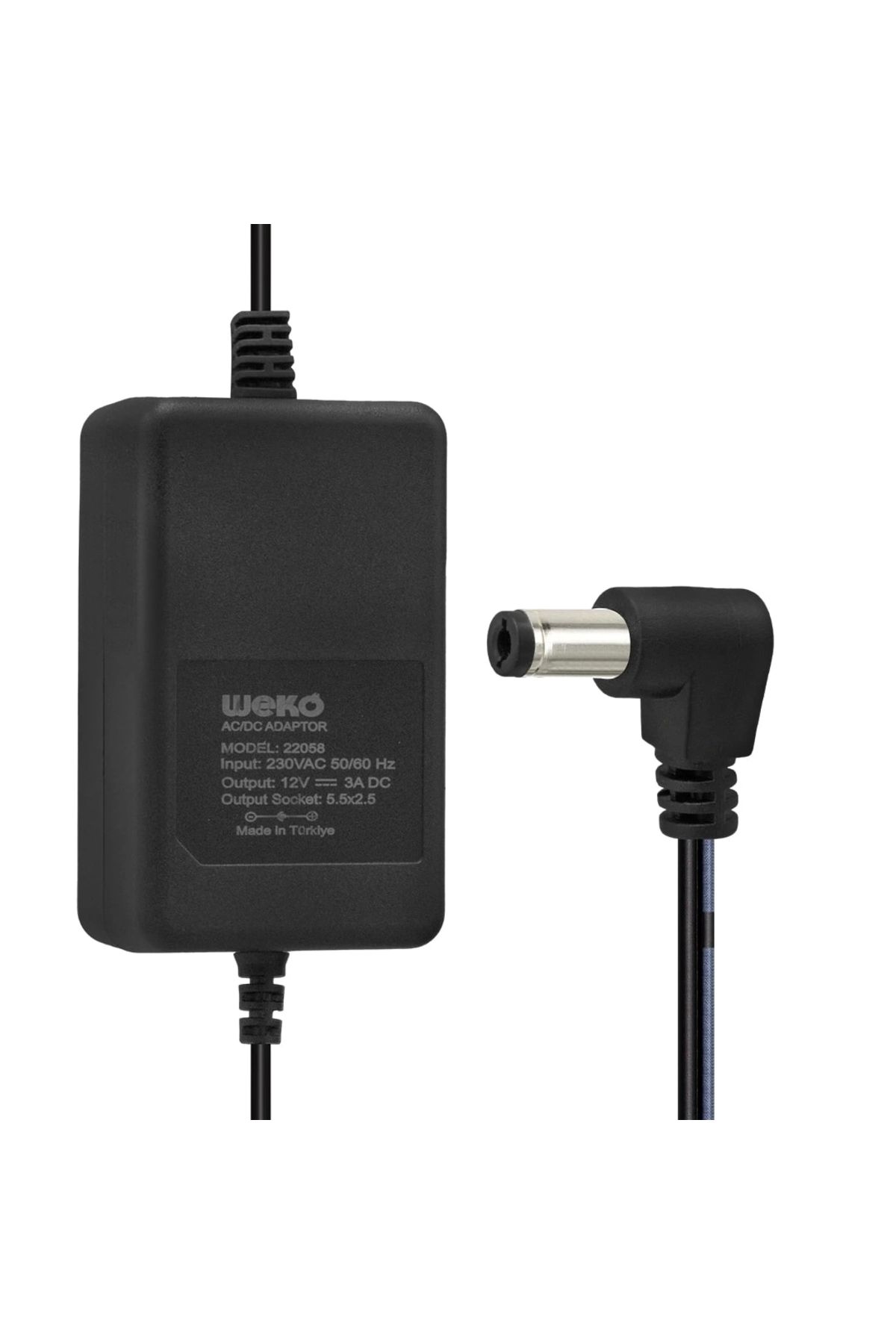 STOREMAX 12 VOLT - 3 AMPER - 5.5*2.5 UÇLU PLASTİK KASA MASAÜSTÜ ADAPTÖR YERLİ ÜRETİM (5047)