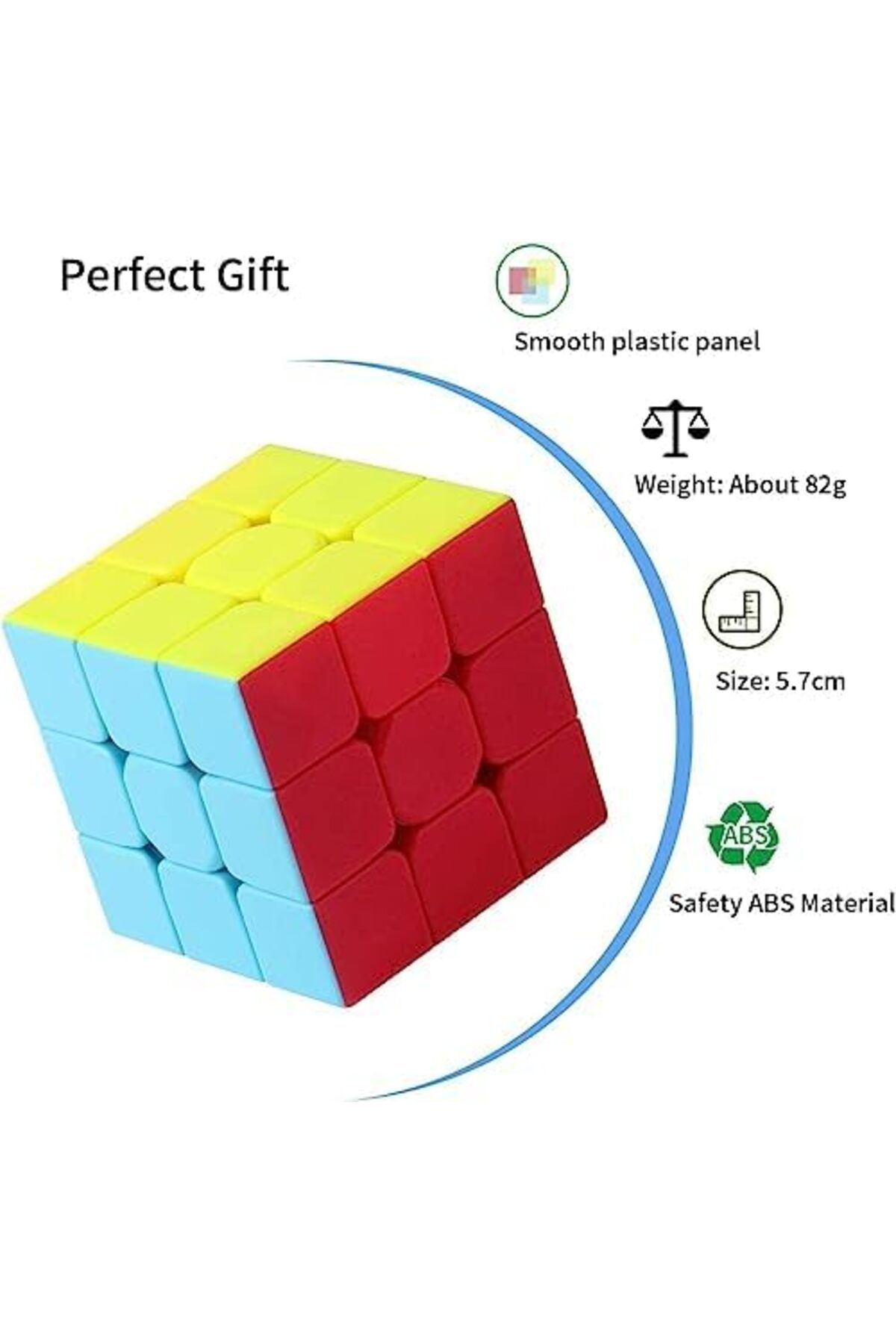 Other-Magic Cube 3×3×3 Stickerless Educational Puzzle for Focus and Memory Improvement 7