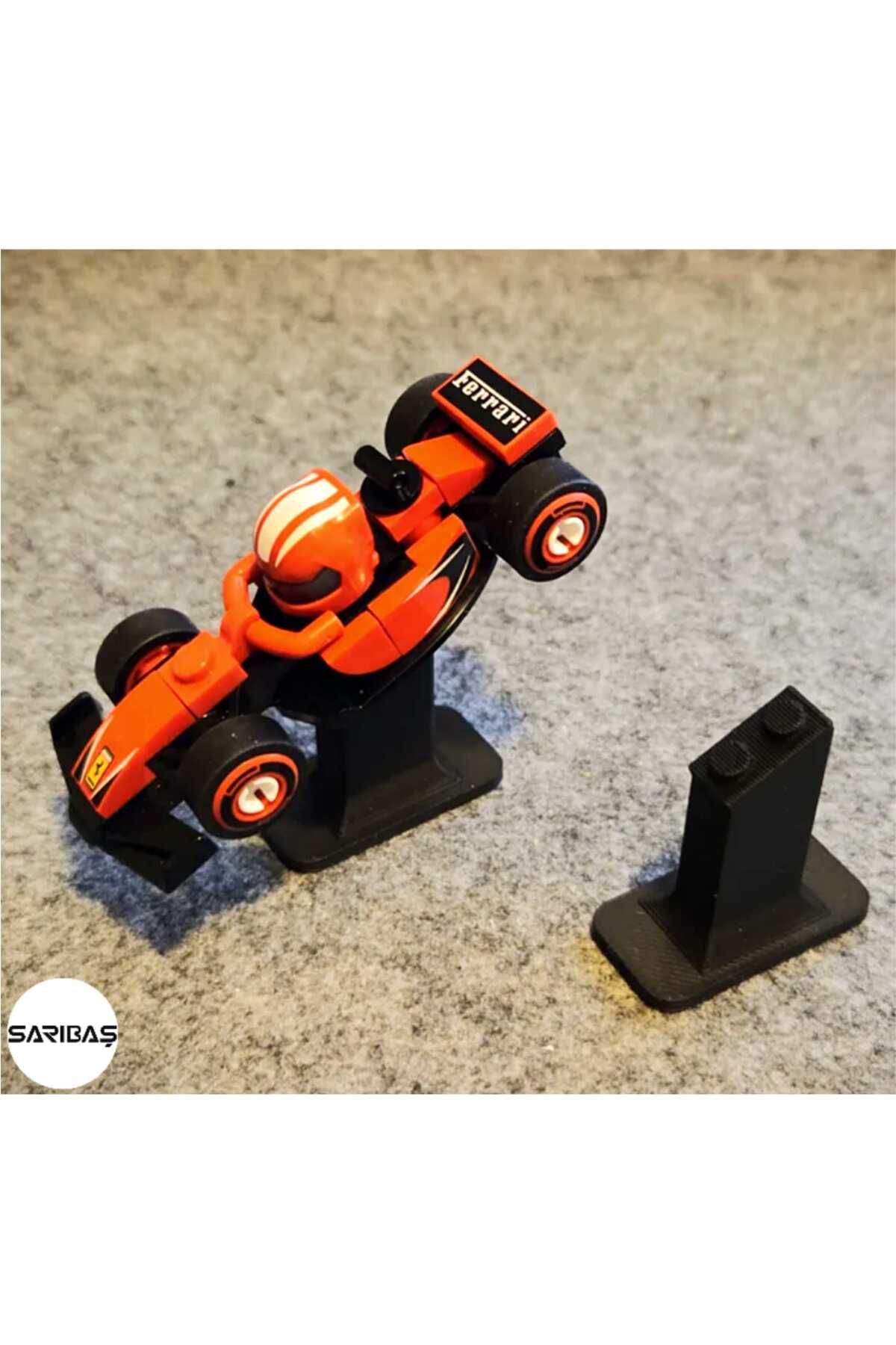 SARIBAŞ TEKNOLOJİ 71049 - Mini F1 Koleksiyonluk Yarış Arabaları 3'Lü Sergi Standı