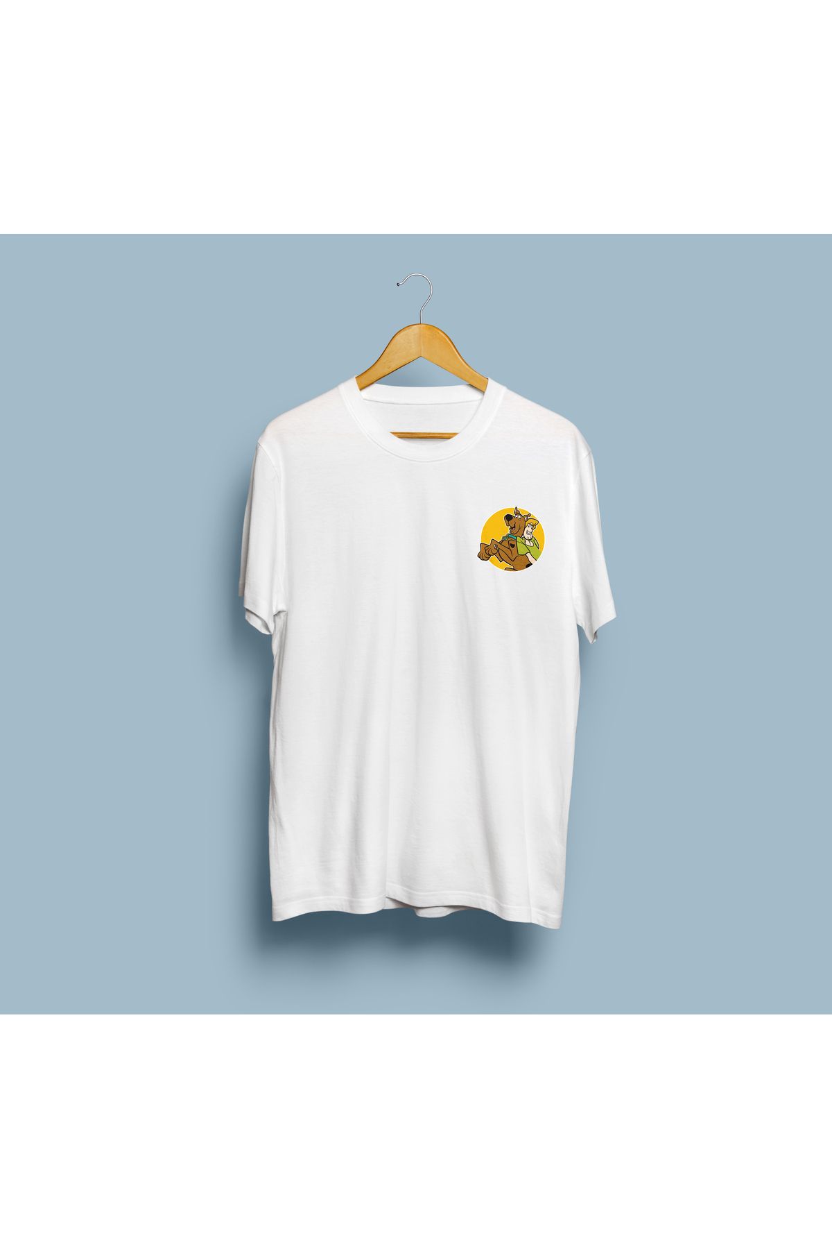 bahriyeli.jpeg Oversize Scooby Doo cep logolu tasarım unisex T-shirt