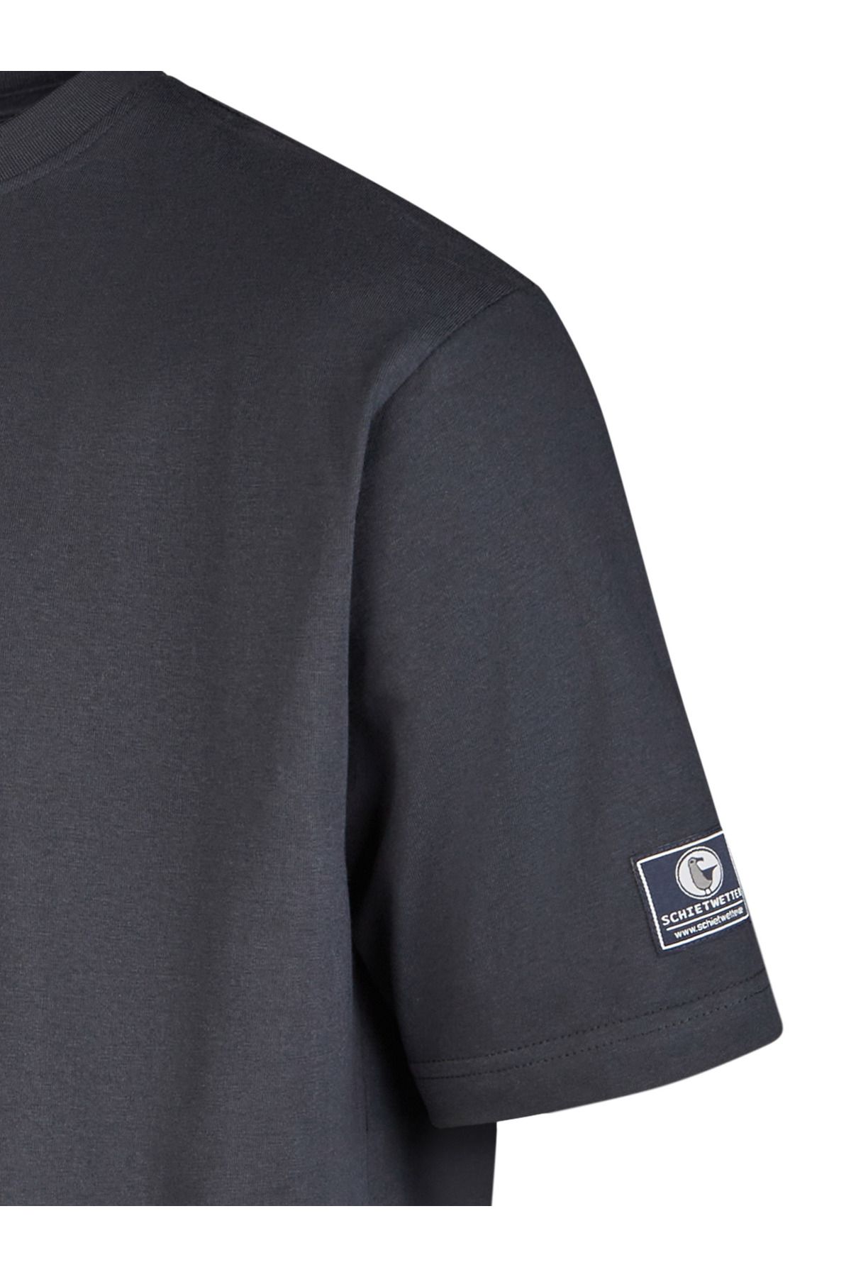 SCHIETWETTER-T-shirt "simon", Unifarben, Luftig 4