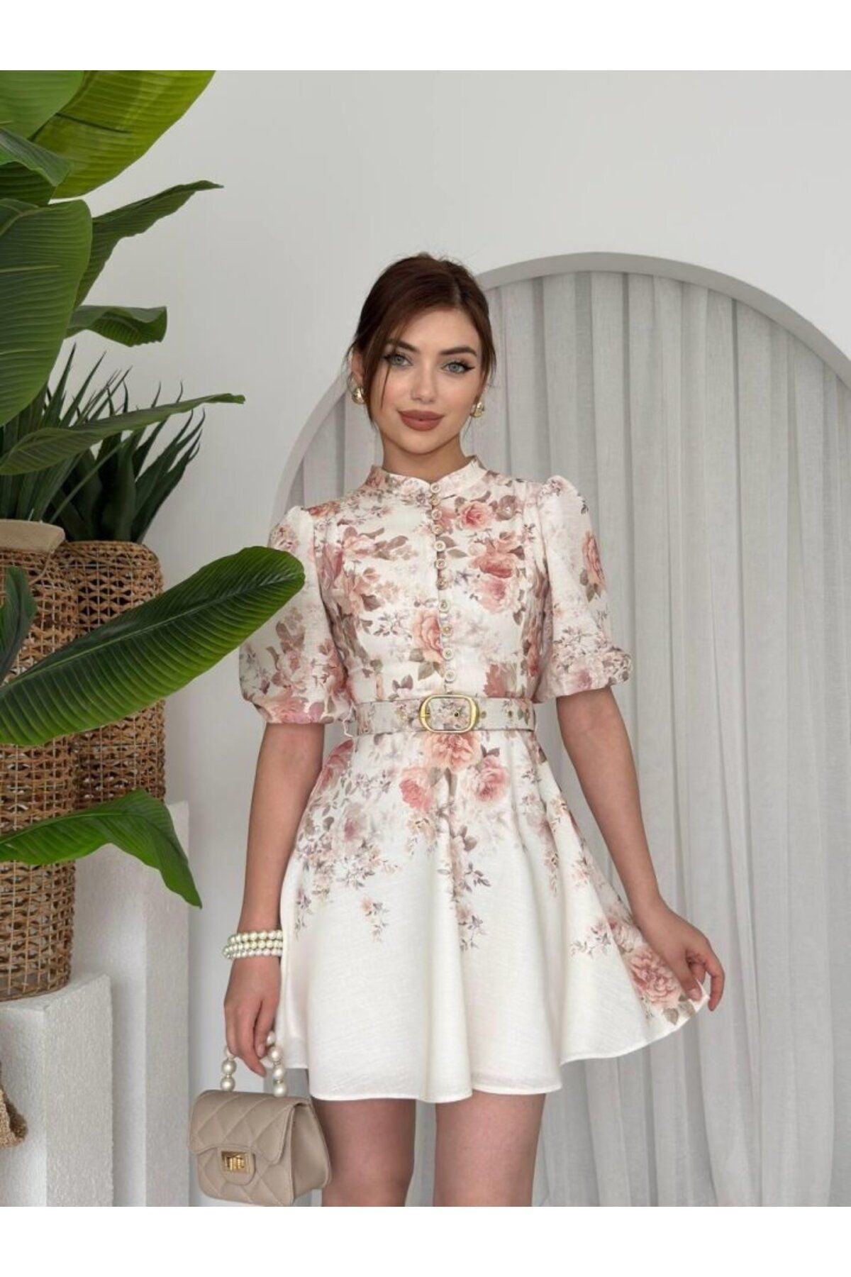 fh fashionhere PANA KEMERLİ ELBİSE