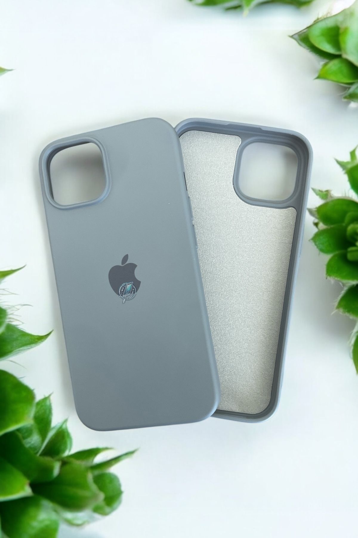 ProNorth Apple İphone 15 Kılıf Logolu Lansman Soft Yumuşak İçi Kadife Silikon Kapak / Kılıf