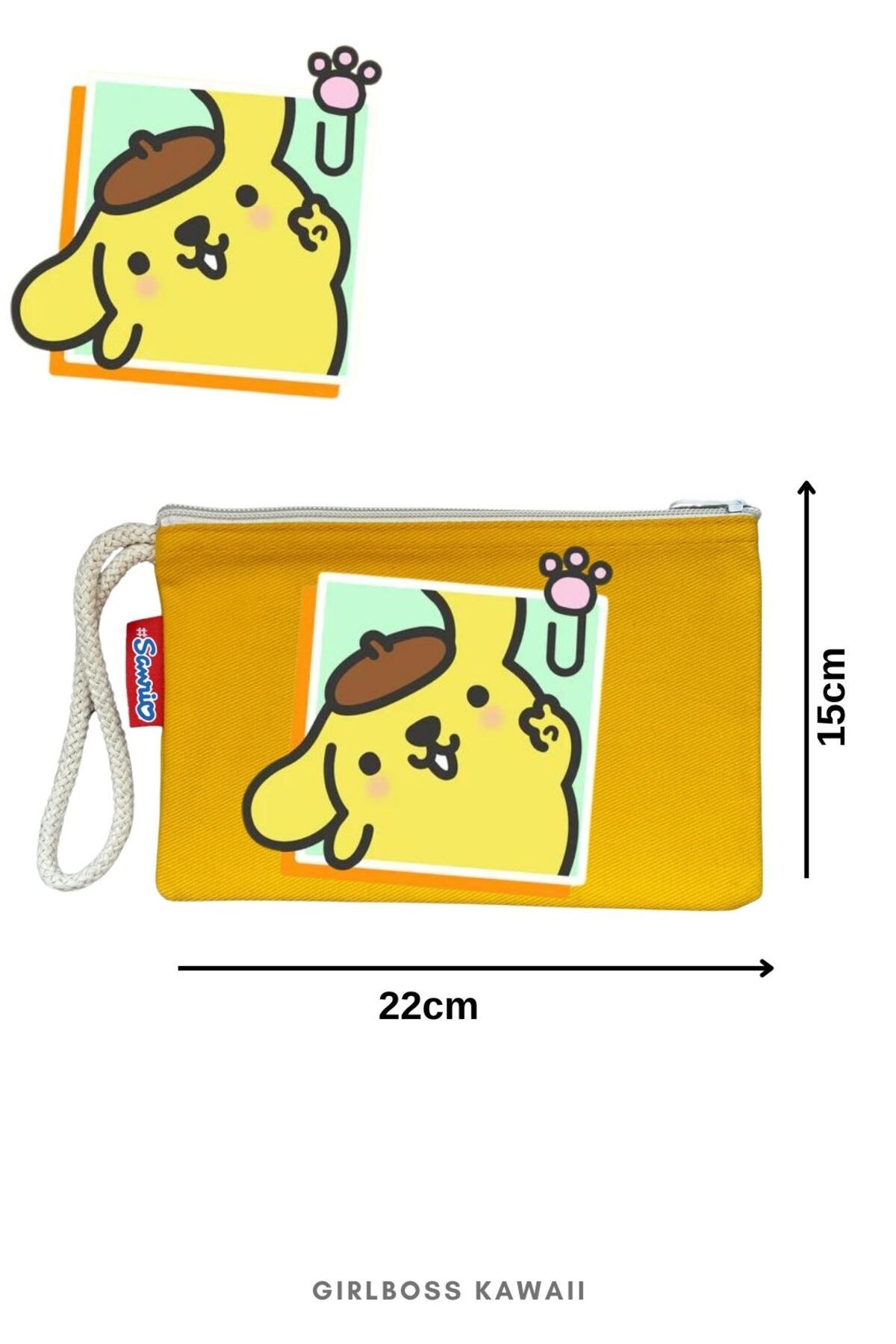 Girlboss Kawaii Girlboss Pompompurin clutch çanta / makyaj / el çantası / kalemlik 10 farklı model