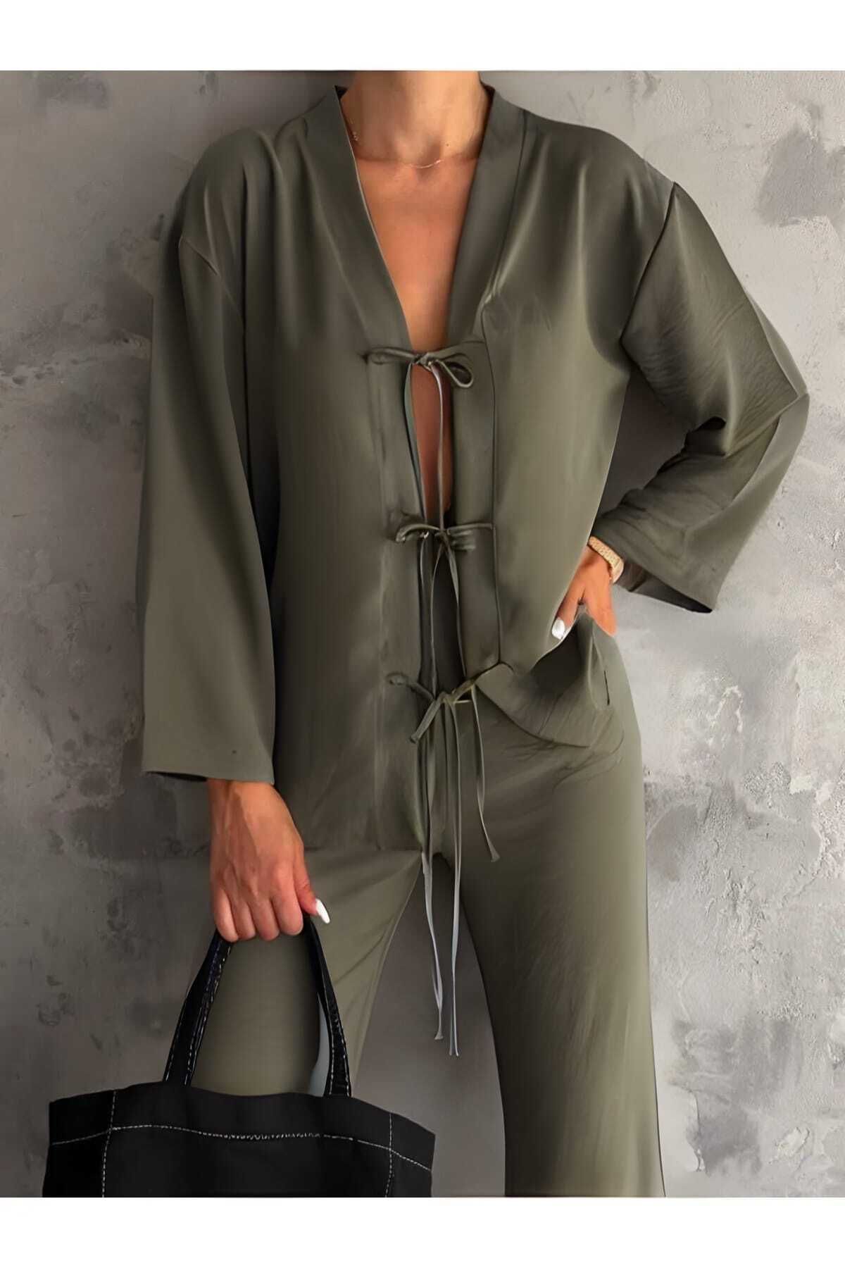 fh fashionhere Kimono Haki Takım Ayrobin