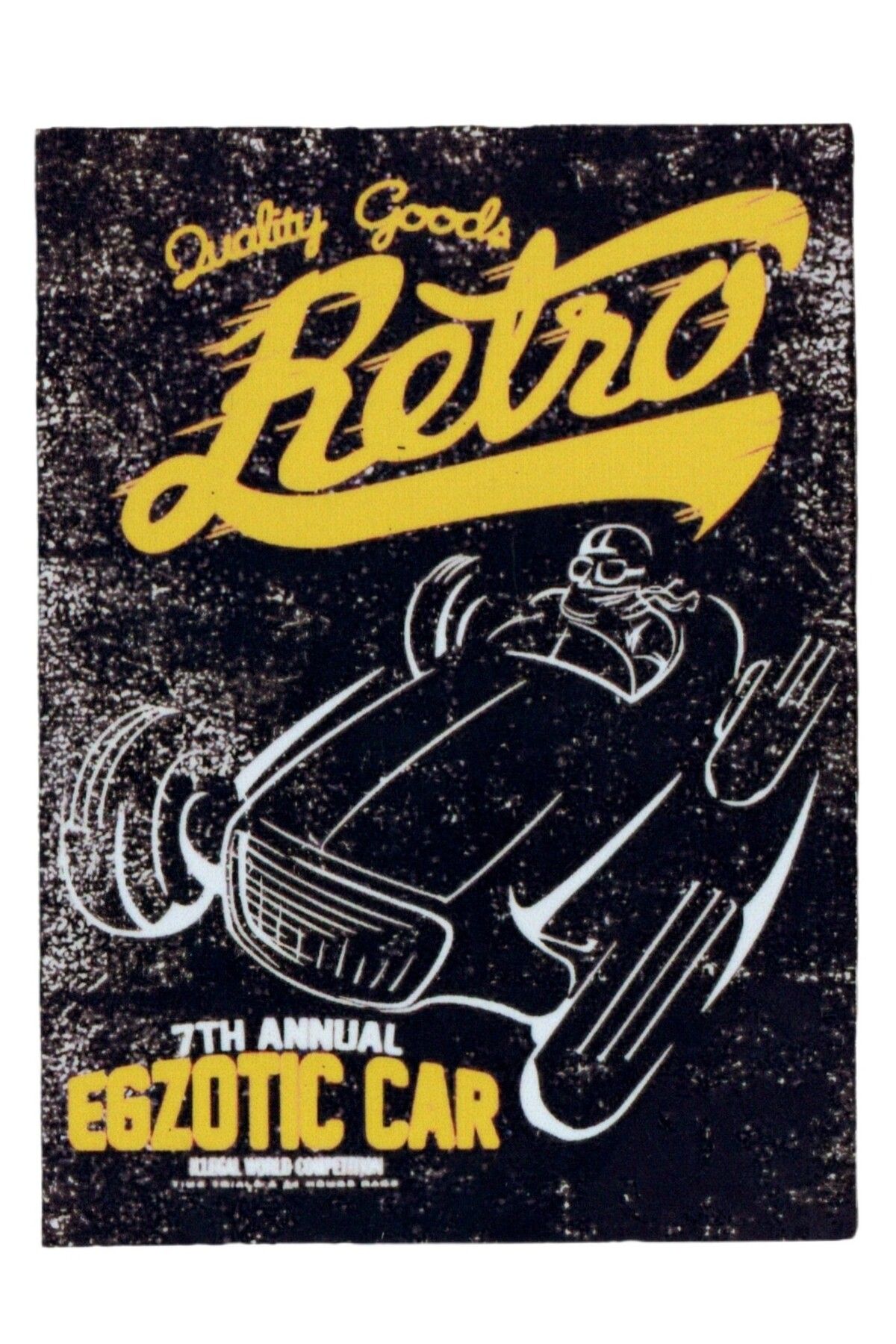 BeeCraft Retro Egzotic Car Buzdolabı Magneti