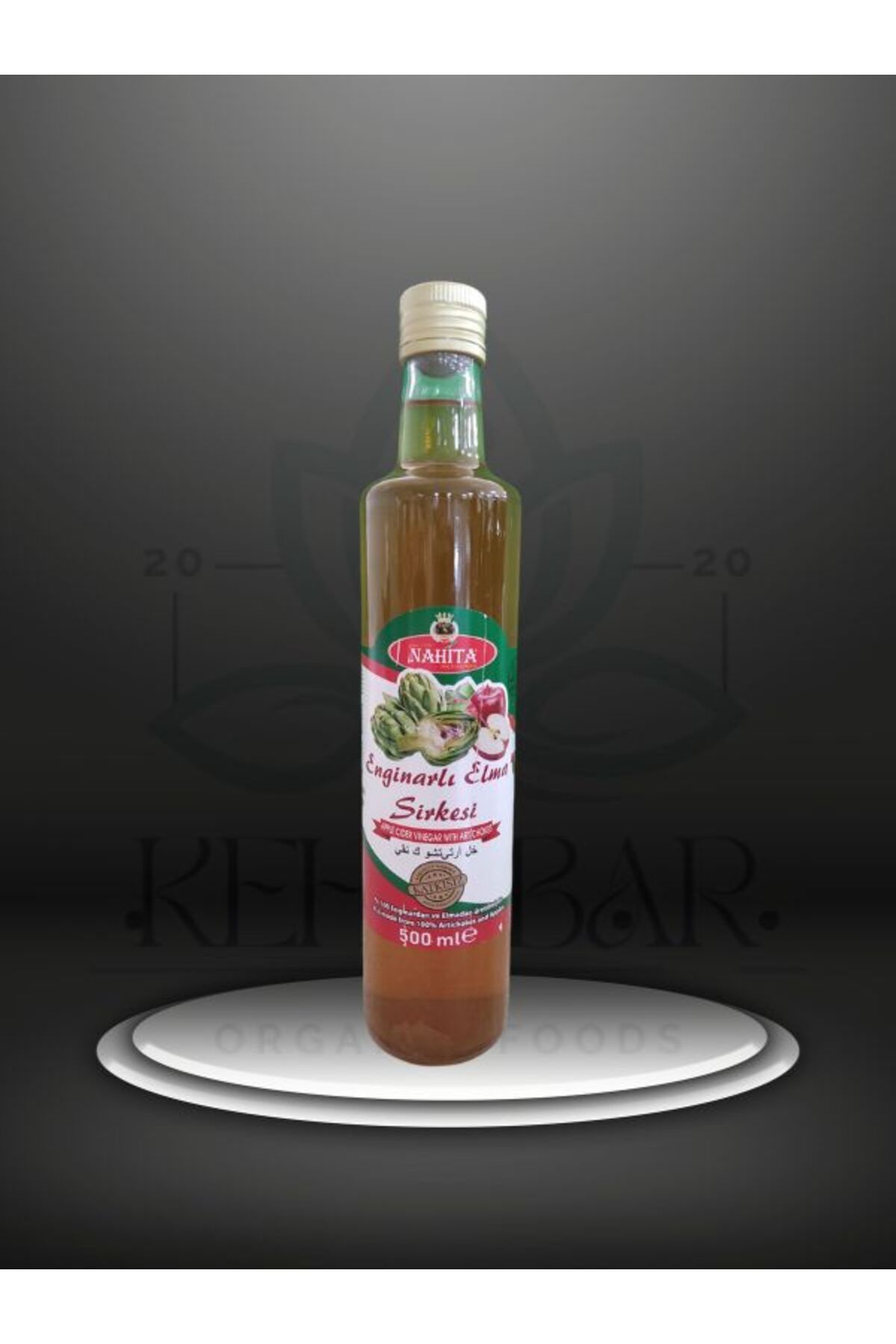 Nahita Doğal Enginarlı Elma Sirkesi - 500 ml