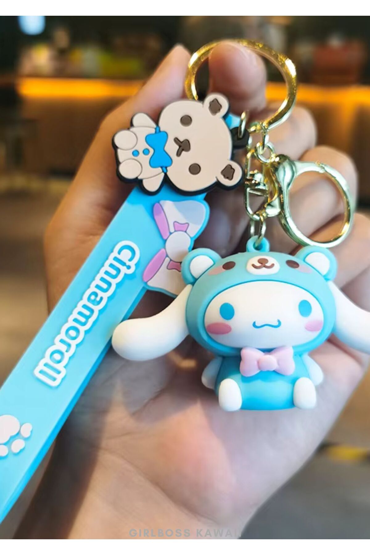 Girlboss Kawaii Girlboss Sanrio anahtarlık tüm karakterler Pompompurin Kuromi Cinnamoroll My Melody Hello Kitty