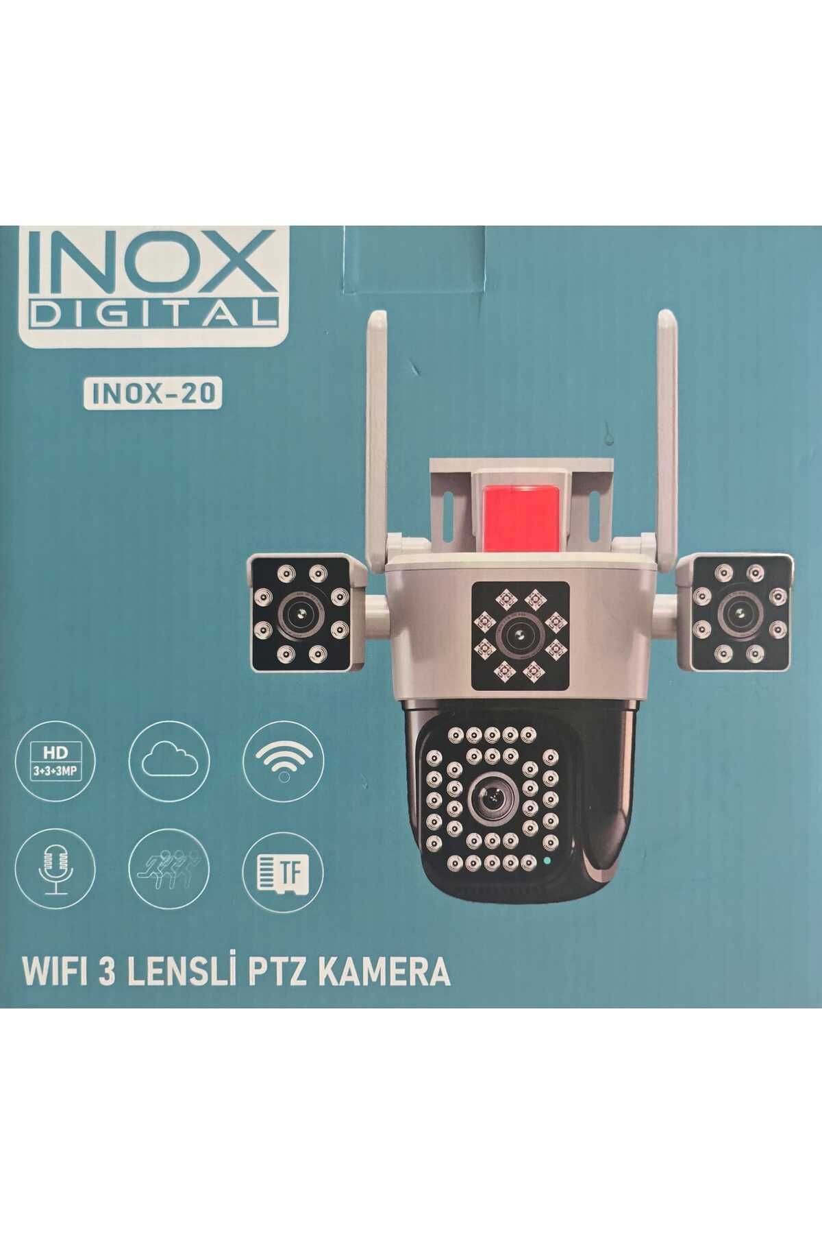 inox dijital İnox 20 İpc Wi̇fi̇ 3+3 Diş Ortam Wi̇fi̇ Ptz Kamera