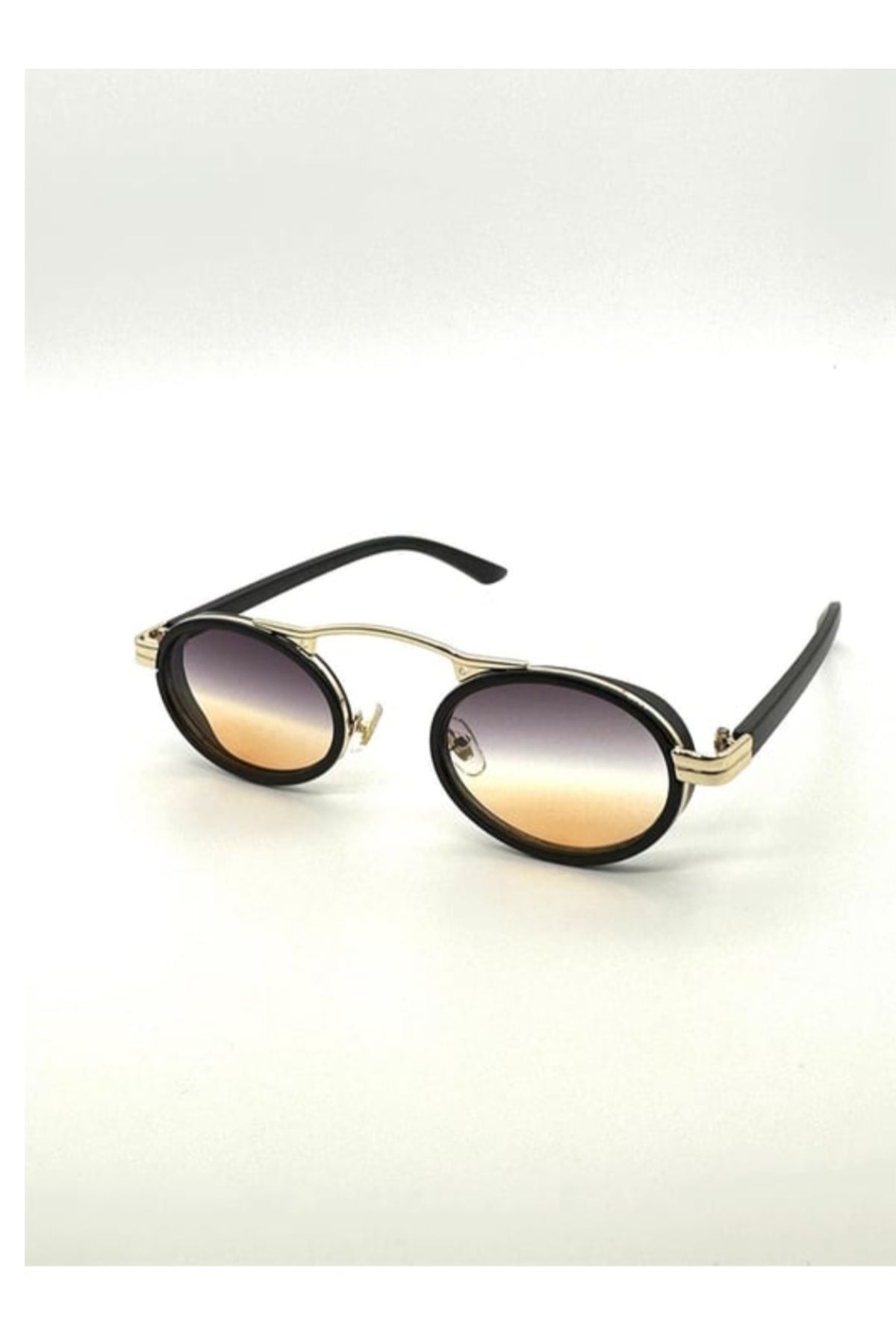 BAYDUK OVAL Gold Çerçeveli Unisex Güneş Gözlüğü