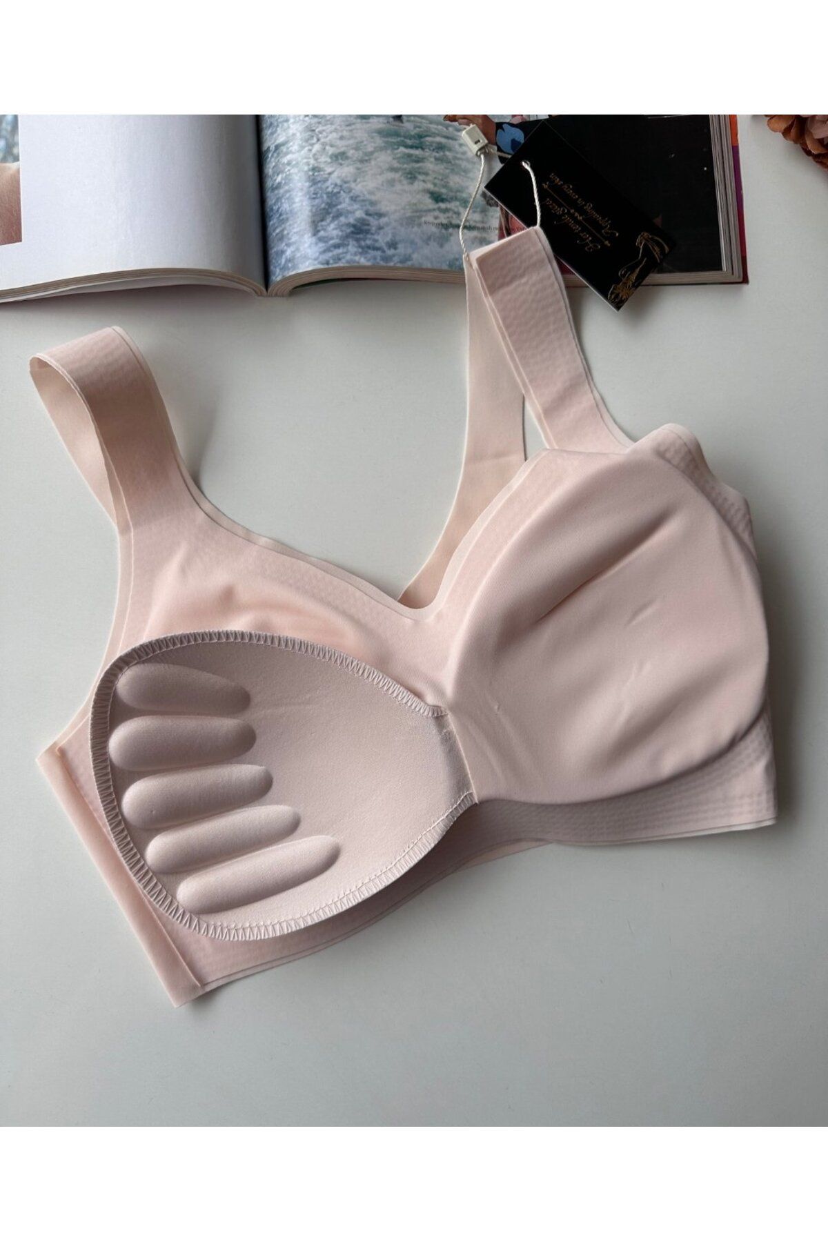 İntive Lingerie-Intive Seamless Push-Up Invisible Bralet with Removable Pad - Imported Bra 5