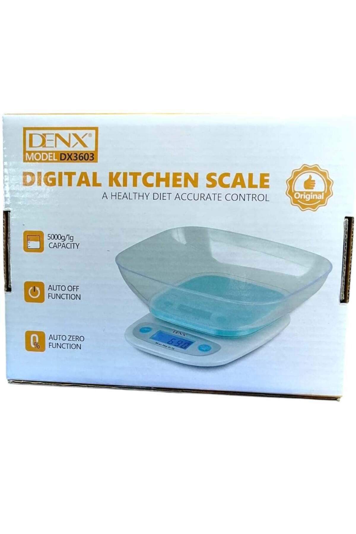 Denx-Digital kitchen scale for home use and coffee lovers/V60 with high accuracy and 5000g capacity with 2