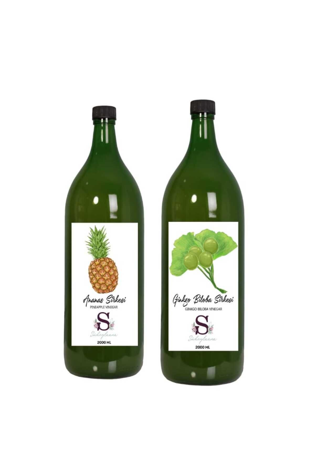 Süheylaana Doğal Ananas Sirkesi 2000 Ml - Doğal Ginkgo Biloba Sirkesi 2000 Ml