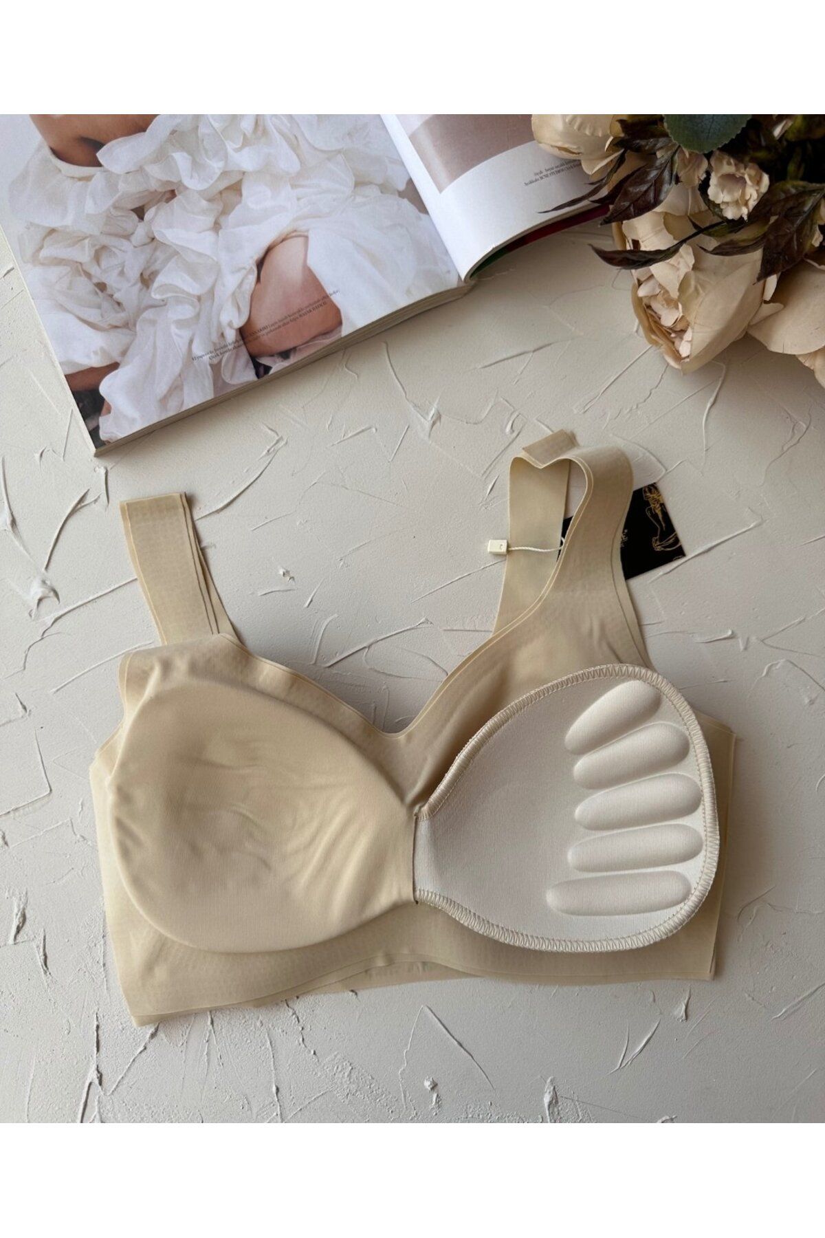 İntive Lingerie-Intive Seamless Push-Up Invisible Bralet with Removable Pad - Imported Bra 5