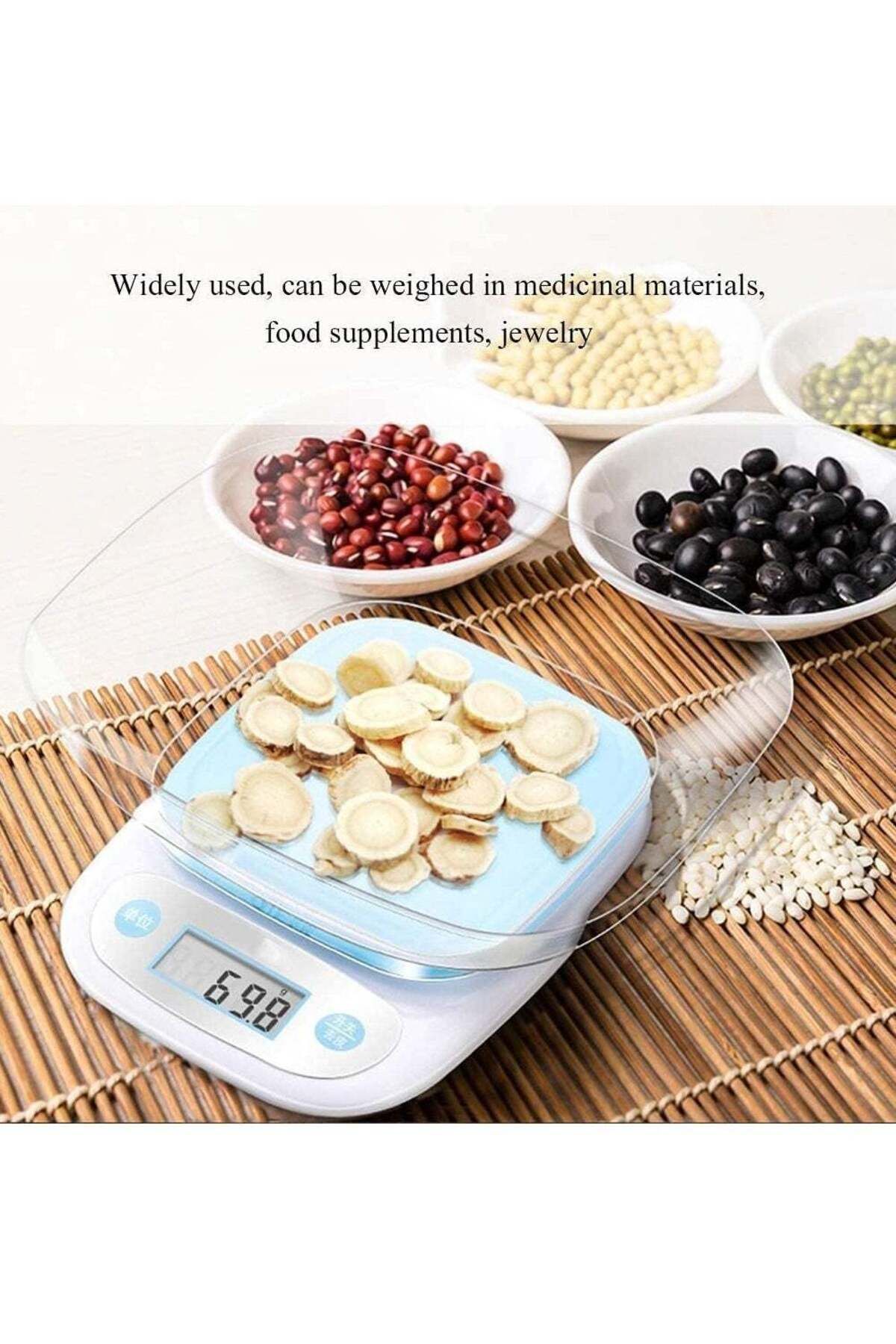 Denx-Digital kitchen scale for home use and coffee lovers/V60 with high accuracy and 5000g capacity with 6