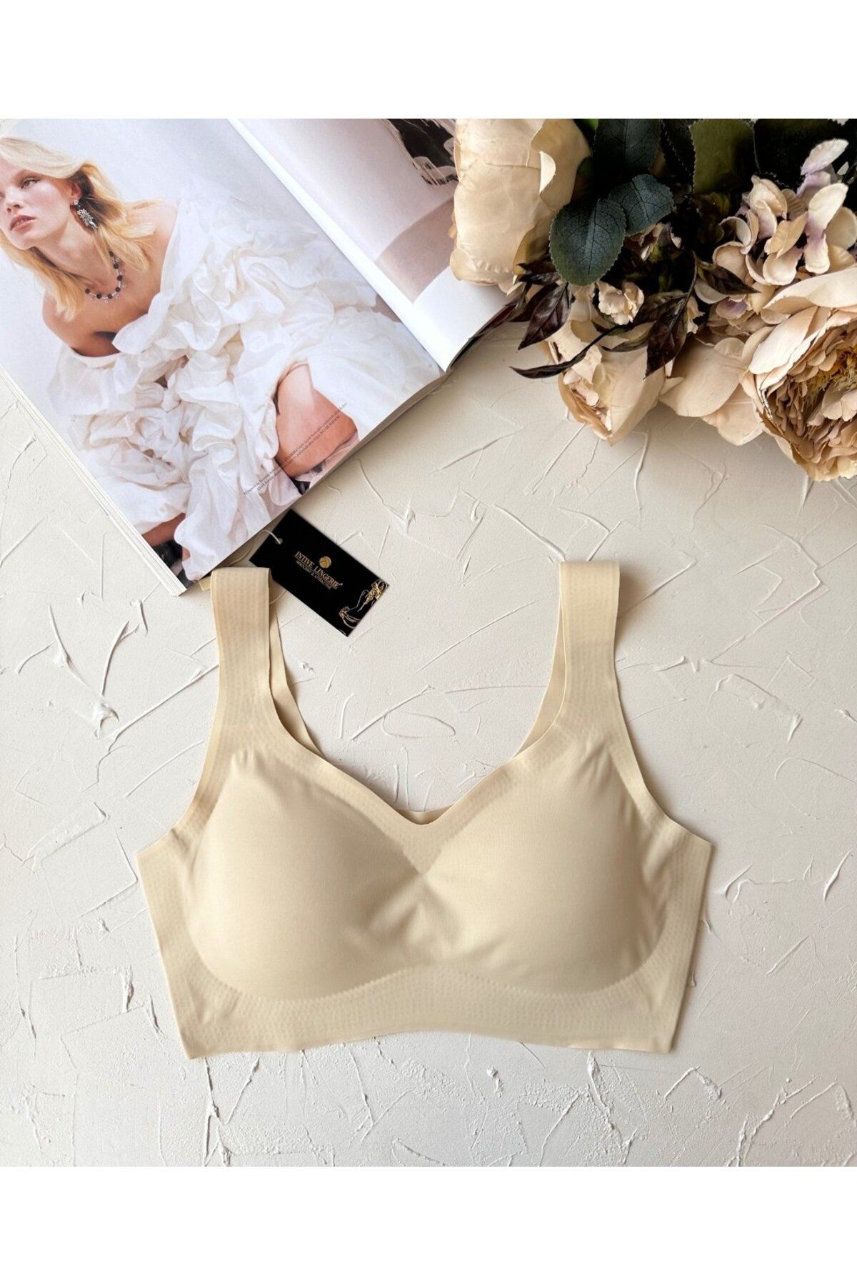 İntive Lingerie Carla Balensiz Dikişsiz Push-up Invisible Ice-Silk (Görünmez) Sütyen - İthal Bra