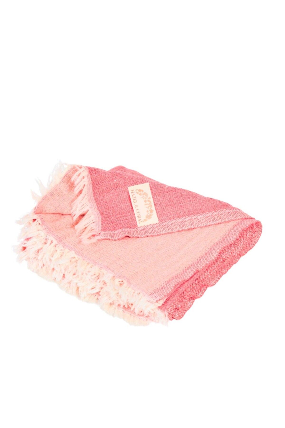 Hazel Coral 3 Katlı Müslin Bebek Örtüsü & Battaniyesi Kırmızı
