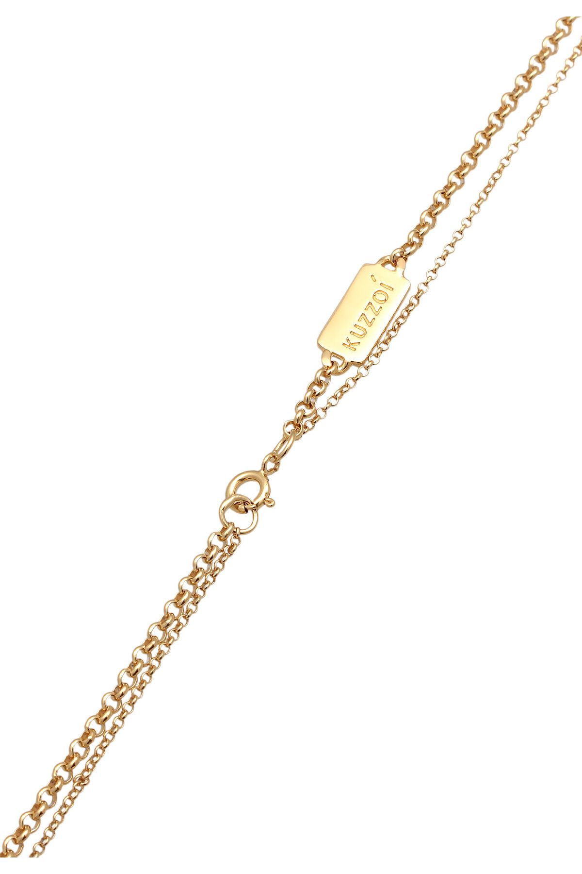 KUZZOI-Halskette Herren Layer Anhänger Kompass in 925 Sterling Silber 5