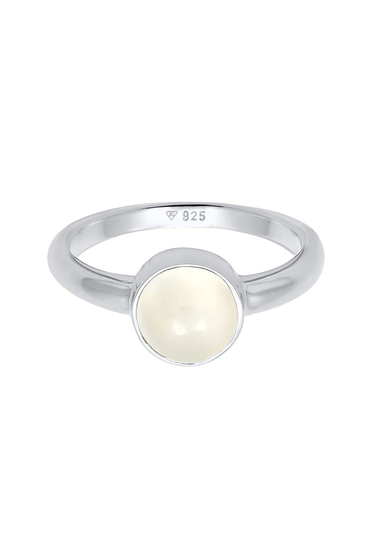 ELLI-Ring Damen Elegant mit Mondstein in 925 Sterling Silber 2