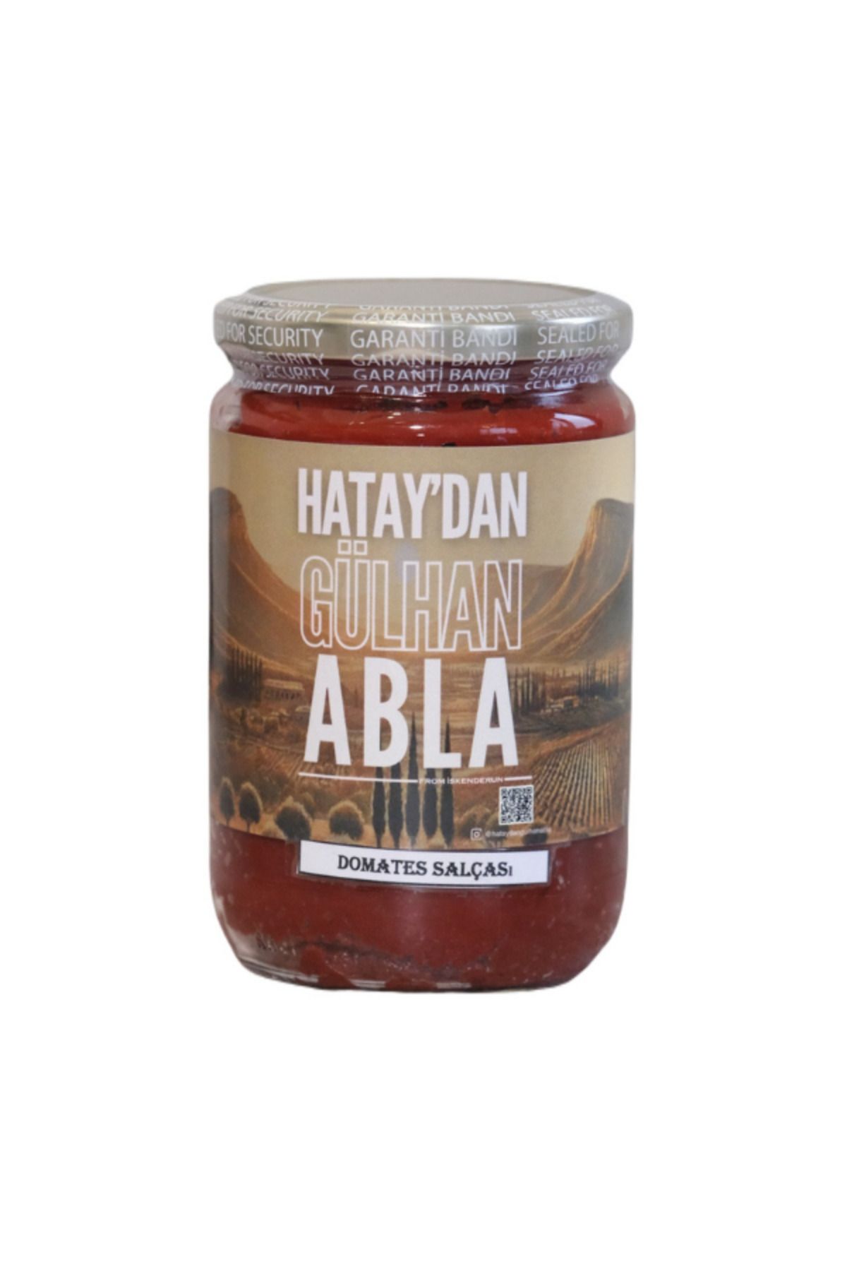 Hatay'dan Gülhan Abla Hatay Domates Salçası - 700 Gr. - Cam Kavanoz
