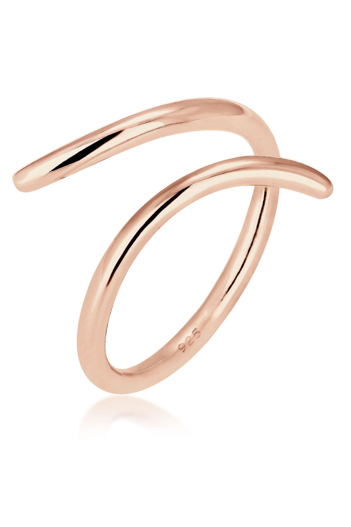 ELLI Geo-ring Aus 925er-sterlingsilber – Ring Mit Wickel-statement-design für Damen - 52