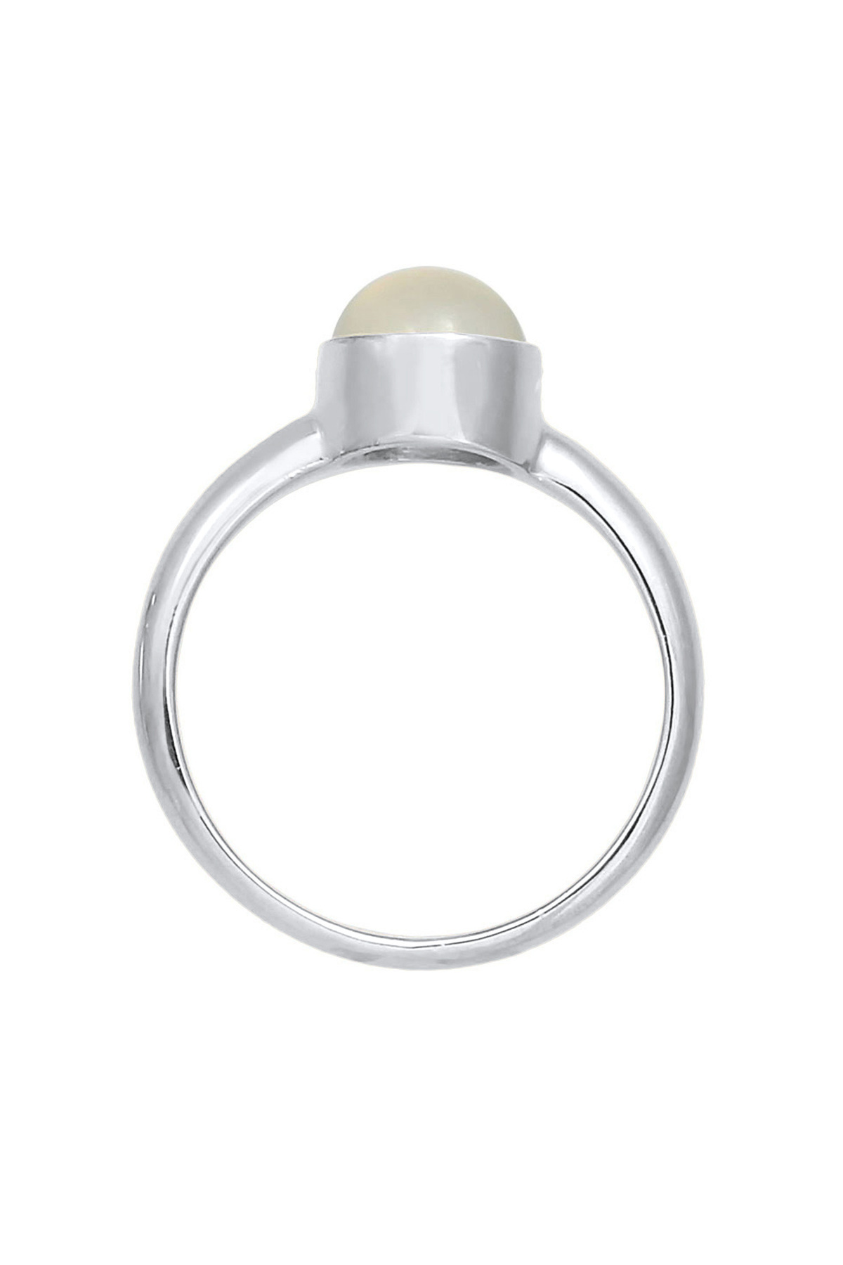 ELLI-Ring Damen Solitär mit Mondstein in 925 Sterling Silber 3