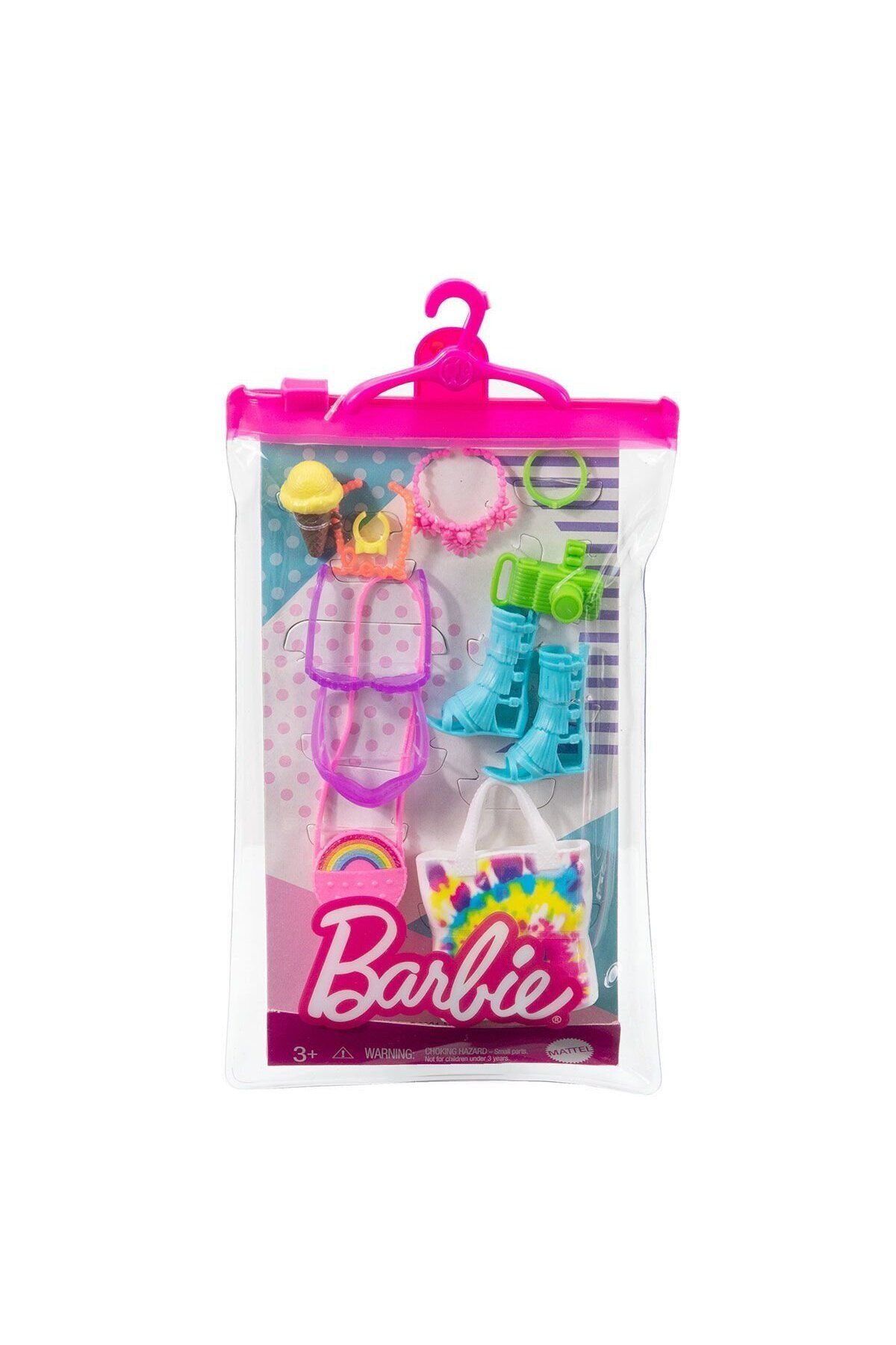 melfxxl eticaret GWD98 Barbie'nin Moda Aksesuarları Paketleri / Asorti Seçilemez.