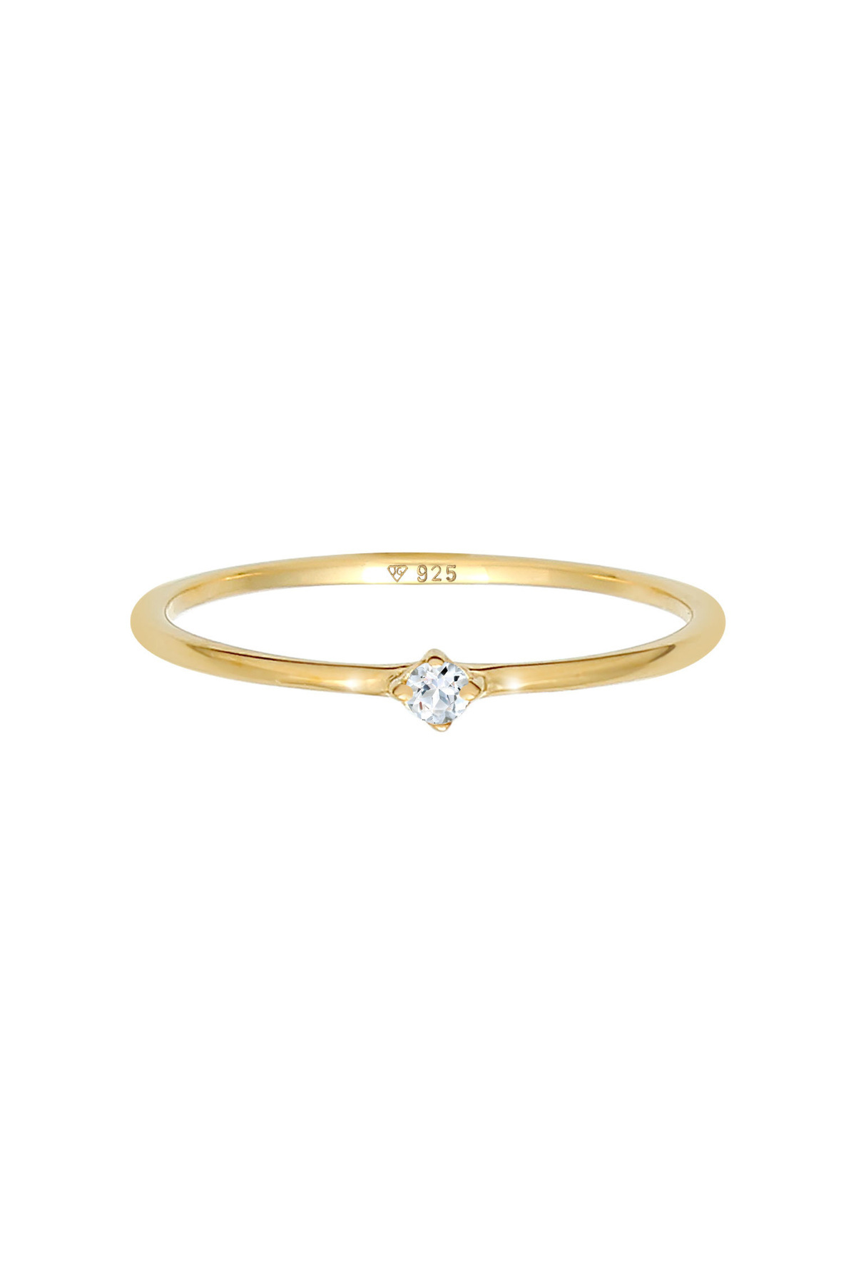 ELLI-Ring PREMIUM Ring Damen Solitär Solitär Elegant Filigran mit Topas Edelstein in 925 Sterling 2