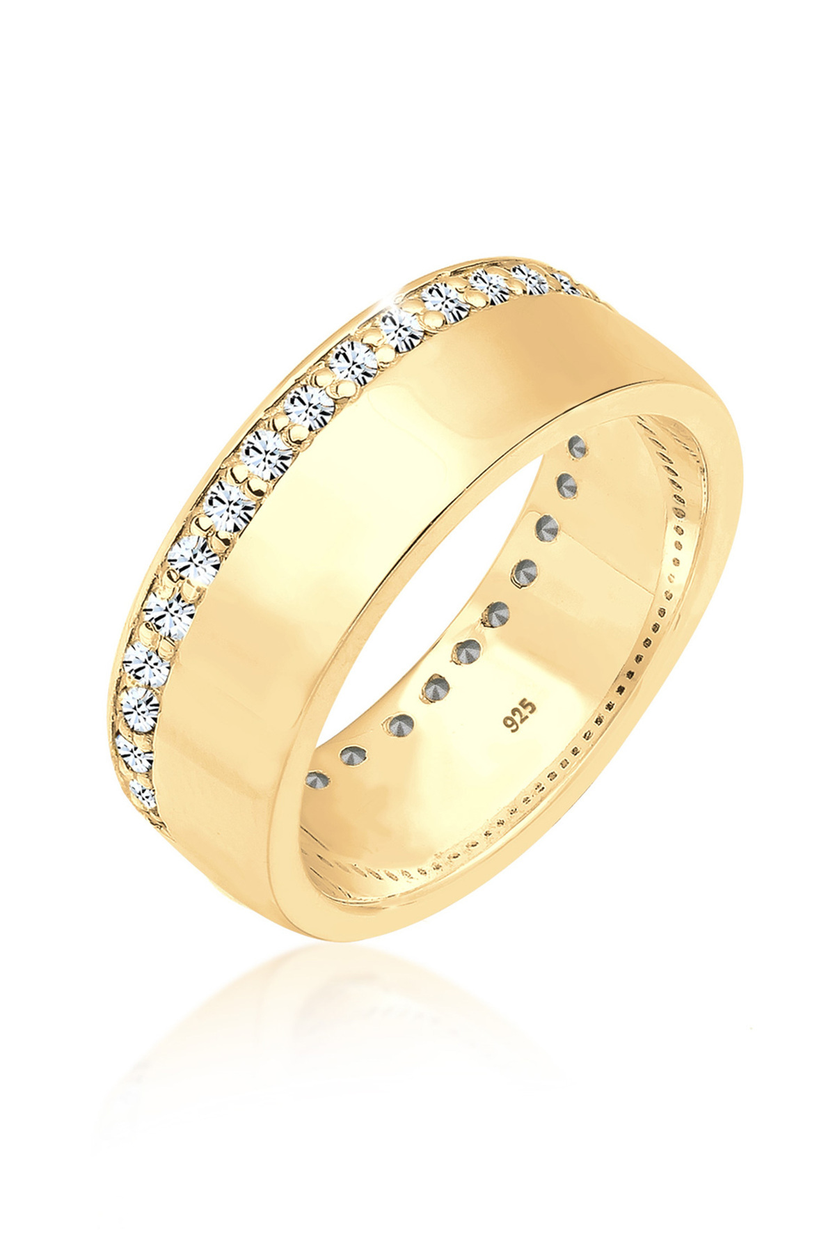 ELLI Ringschiene Kristall 925 Sterling Silber für Damen - 52