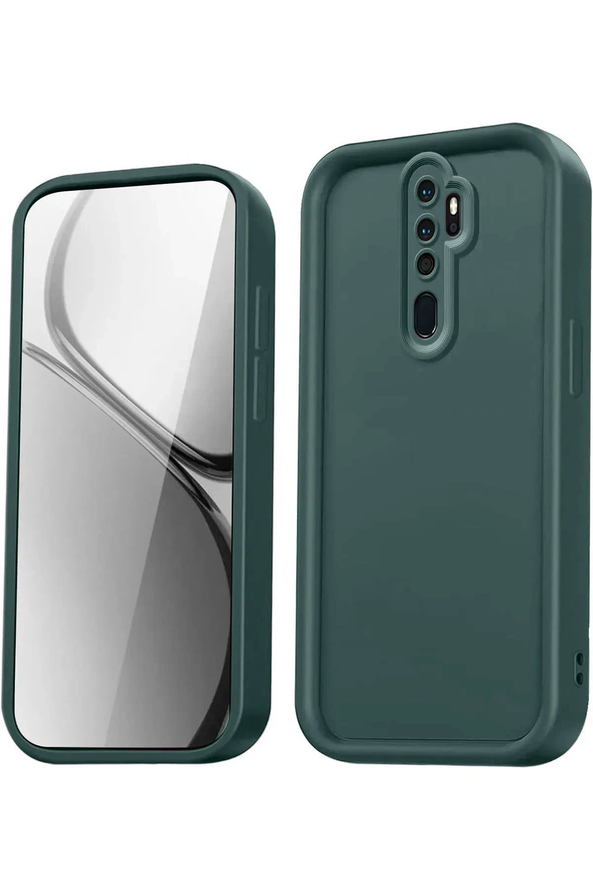 NewFace Xiaomi Redmi Note 8 Pro Kılıf Viera Silikon - Koyu Yeşil INSLM
