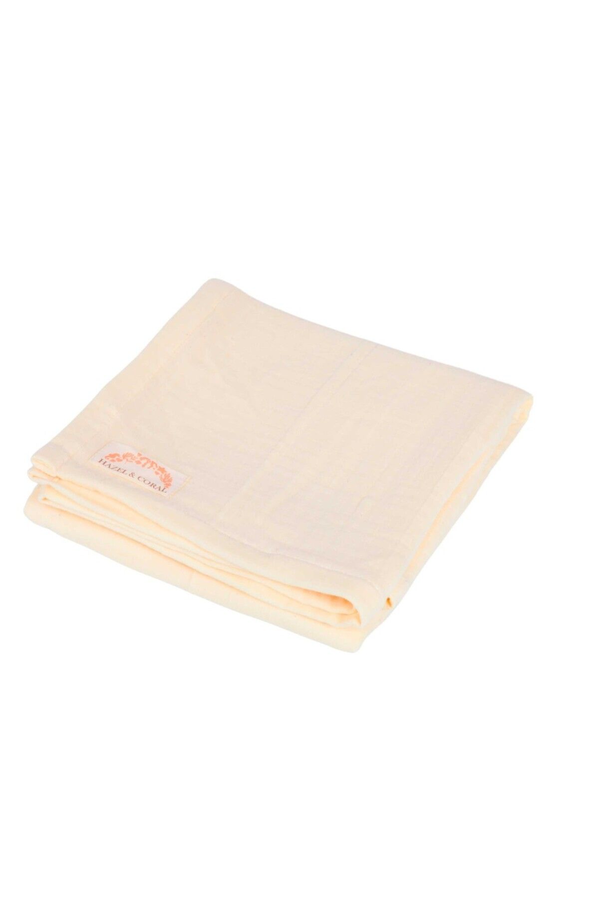 Hazel Coral 4 Katlı Müslin Bebek Örtüsü & Battaniyesi Krem