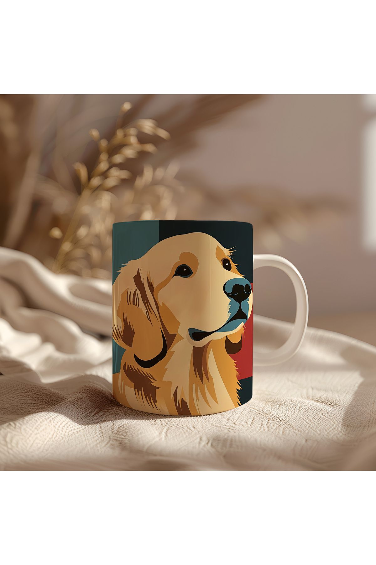 waspandhornet Golden Retriever Sanat Tasarımlı Kupa