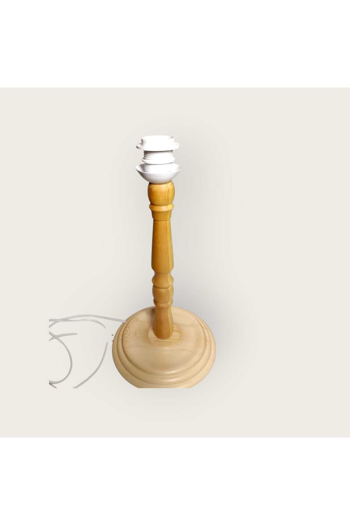 PERİ COLLECTİON Wintage Wood Ahşap Abajur Ayak