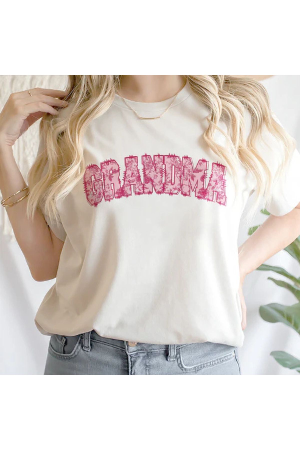 DESCARTES GRANDMA Baskılı T-shirt